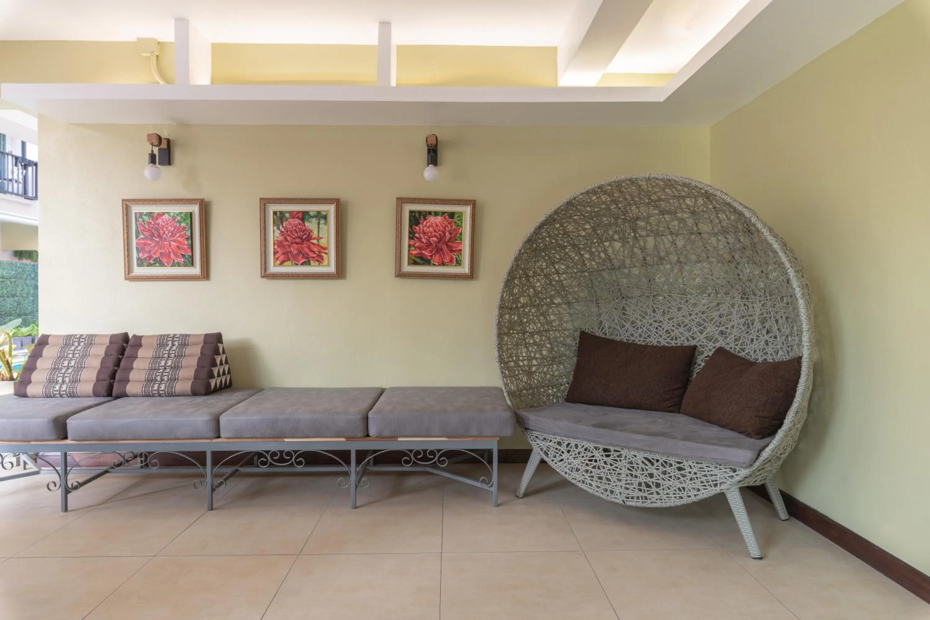 Seating area in Cozytel Chiangmai