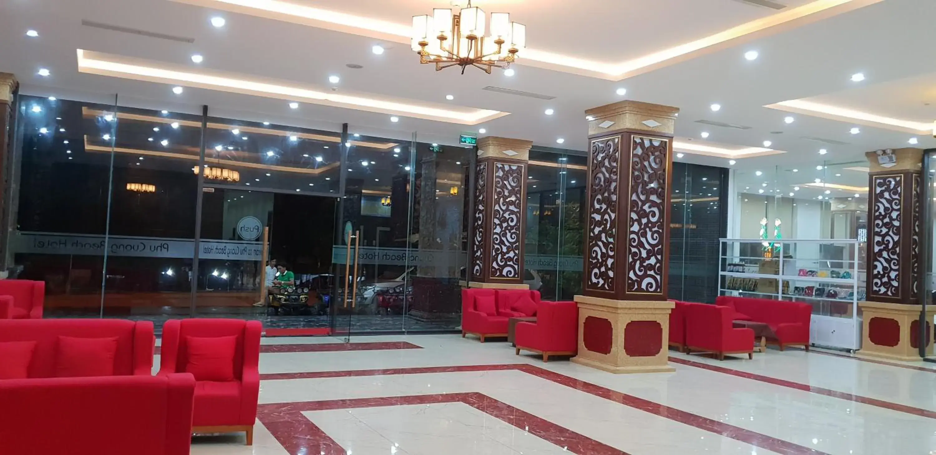 Facade/entrance, Lobby/Reception in Phu Cuong Beach Hotel