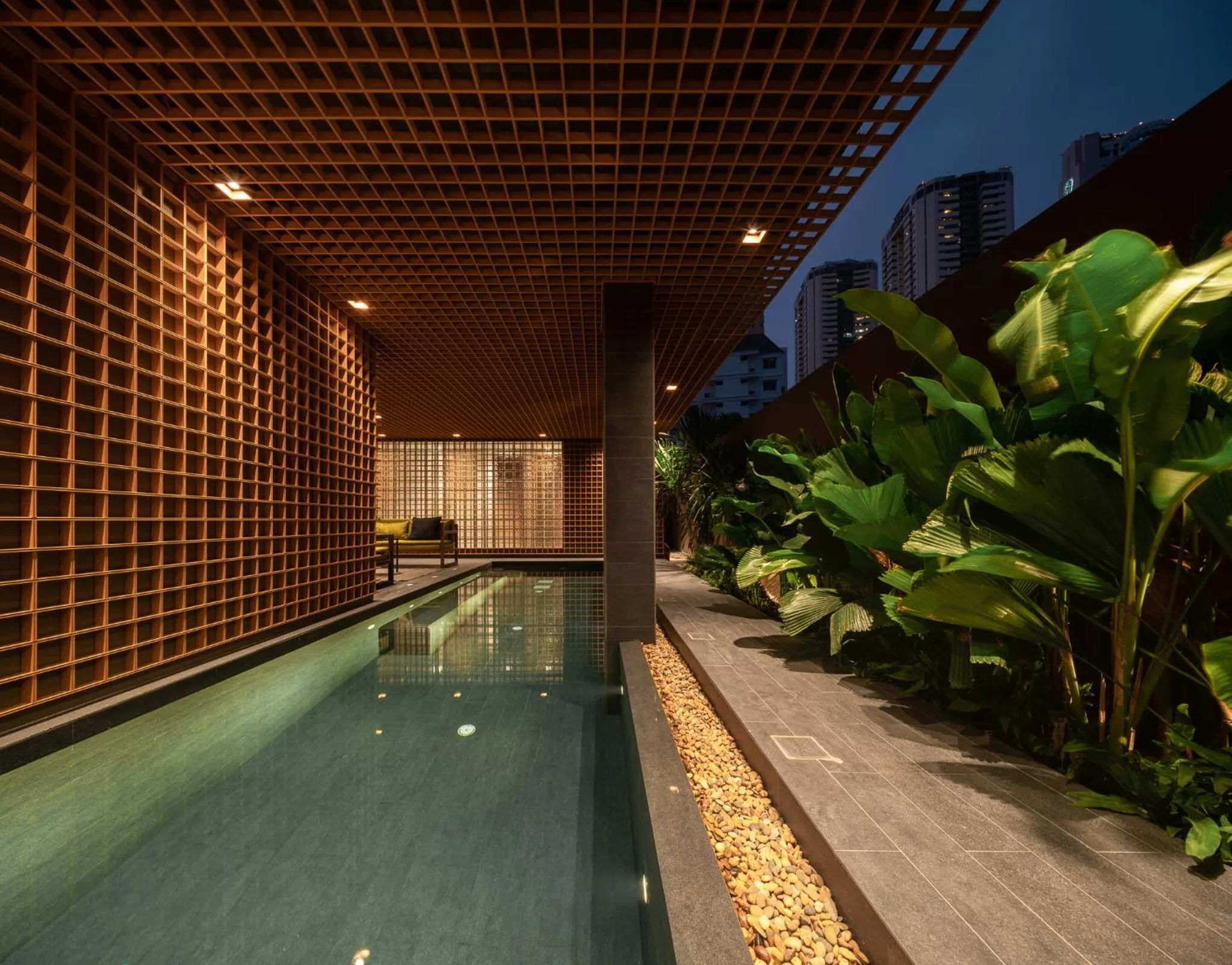 Swimming pool in T2 Residence Sathorn
