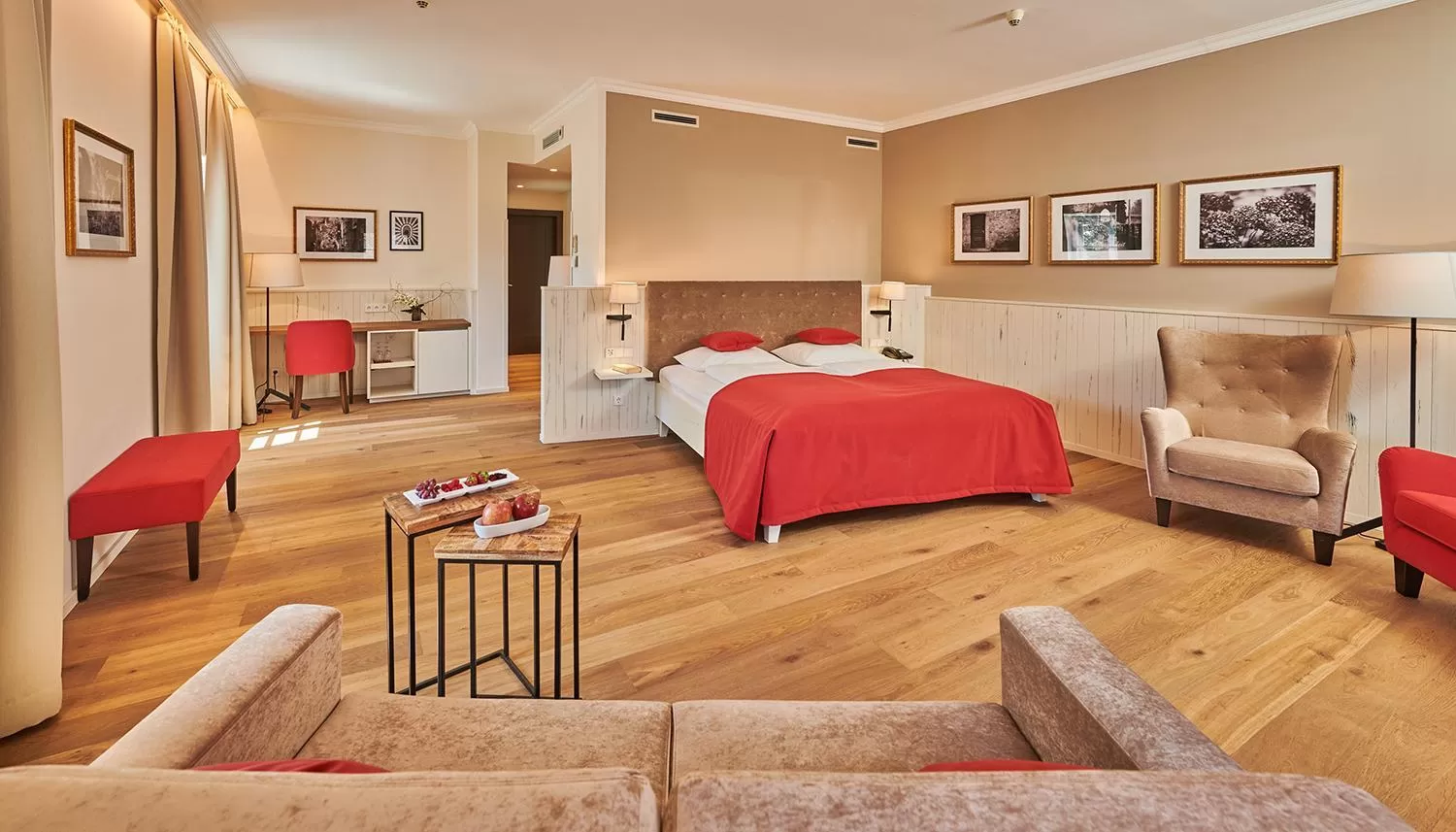 Bed in Das Schloss an der Eisenstrasse