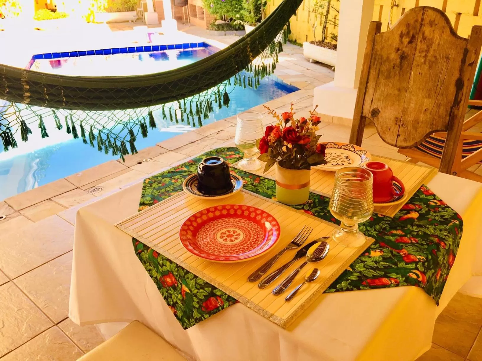 Pool View in MOA Pousada