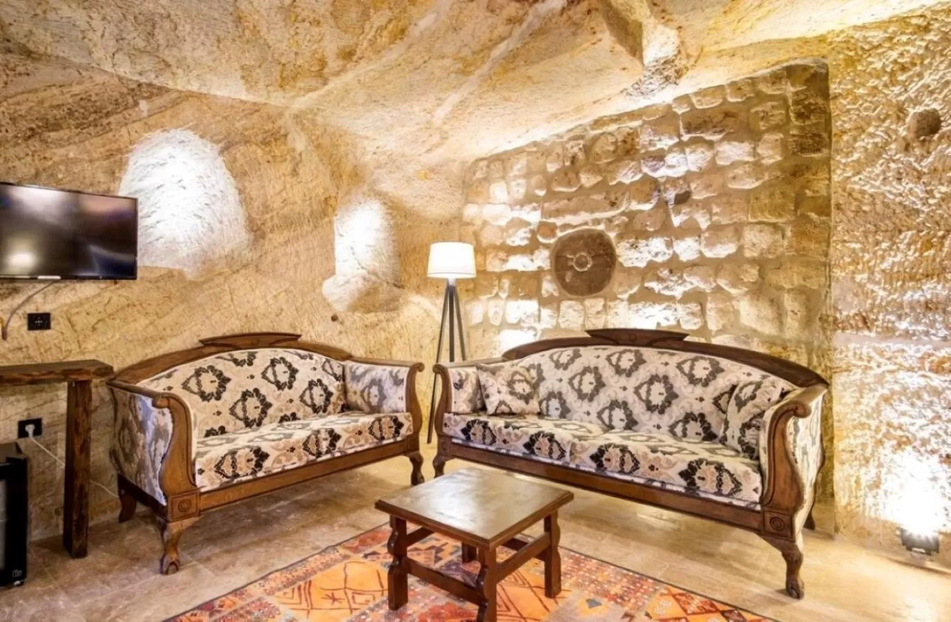 Seating area in Uzay Cave Suite Hotel