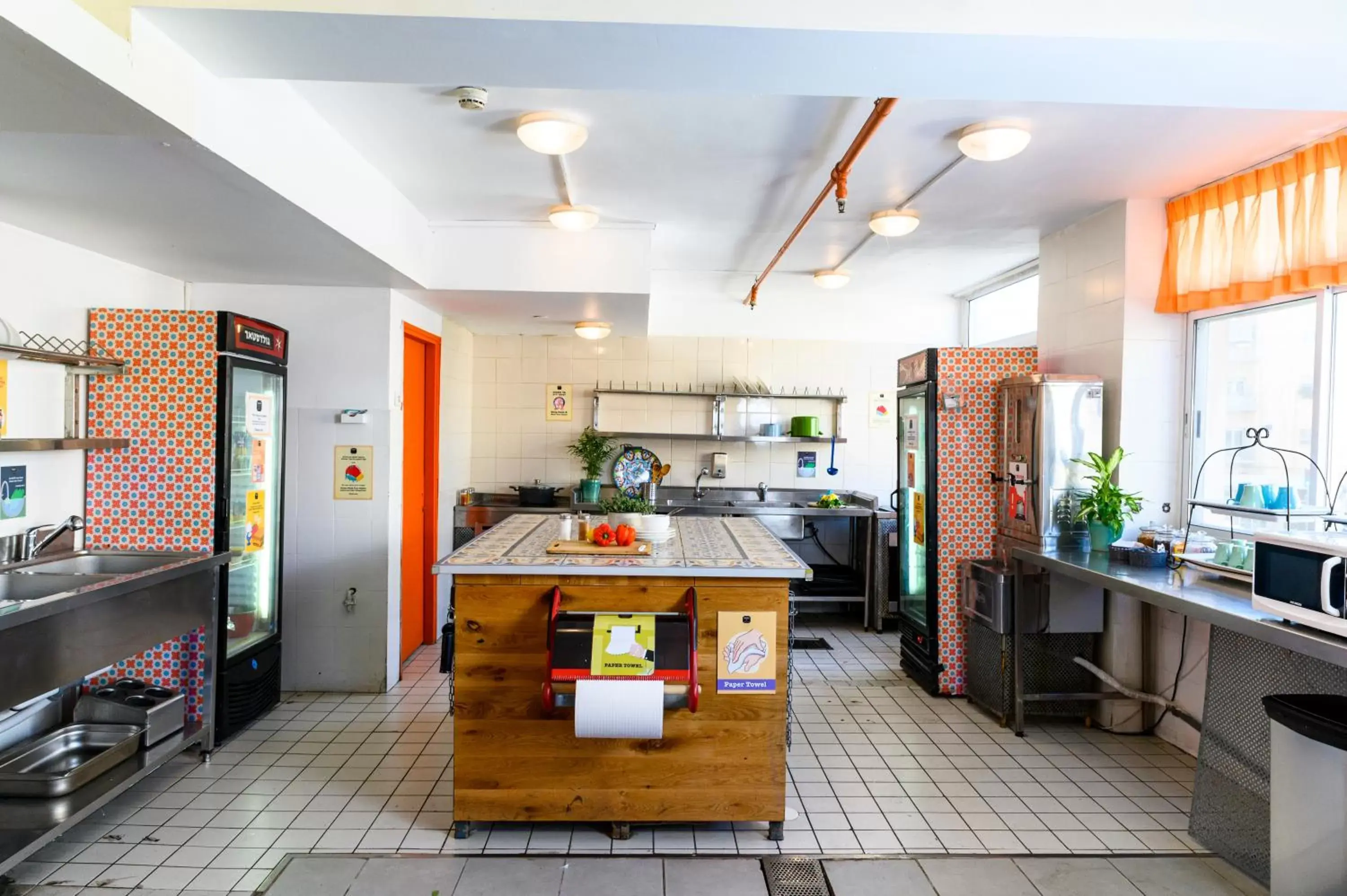 Kitchen or kitchenette, Kitchen/Kitchenette in Abraham Hostel Jerusalem