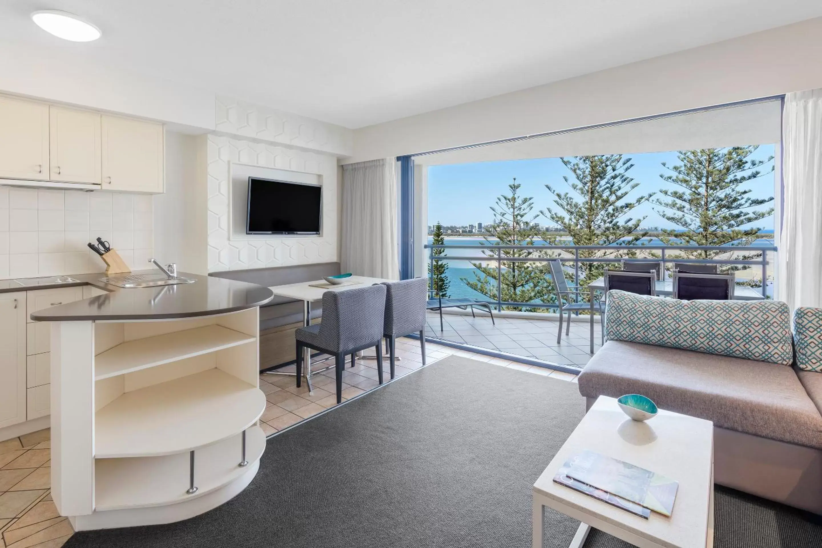 Living room in Ramada Resort by Wyndham Golden Beach