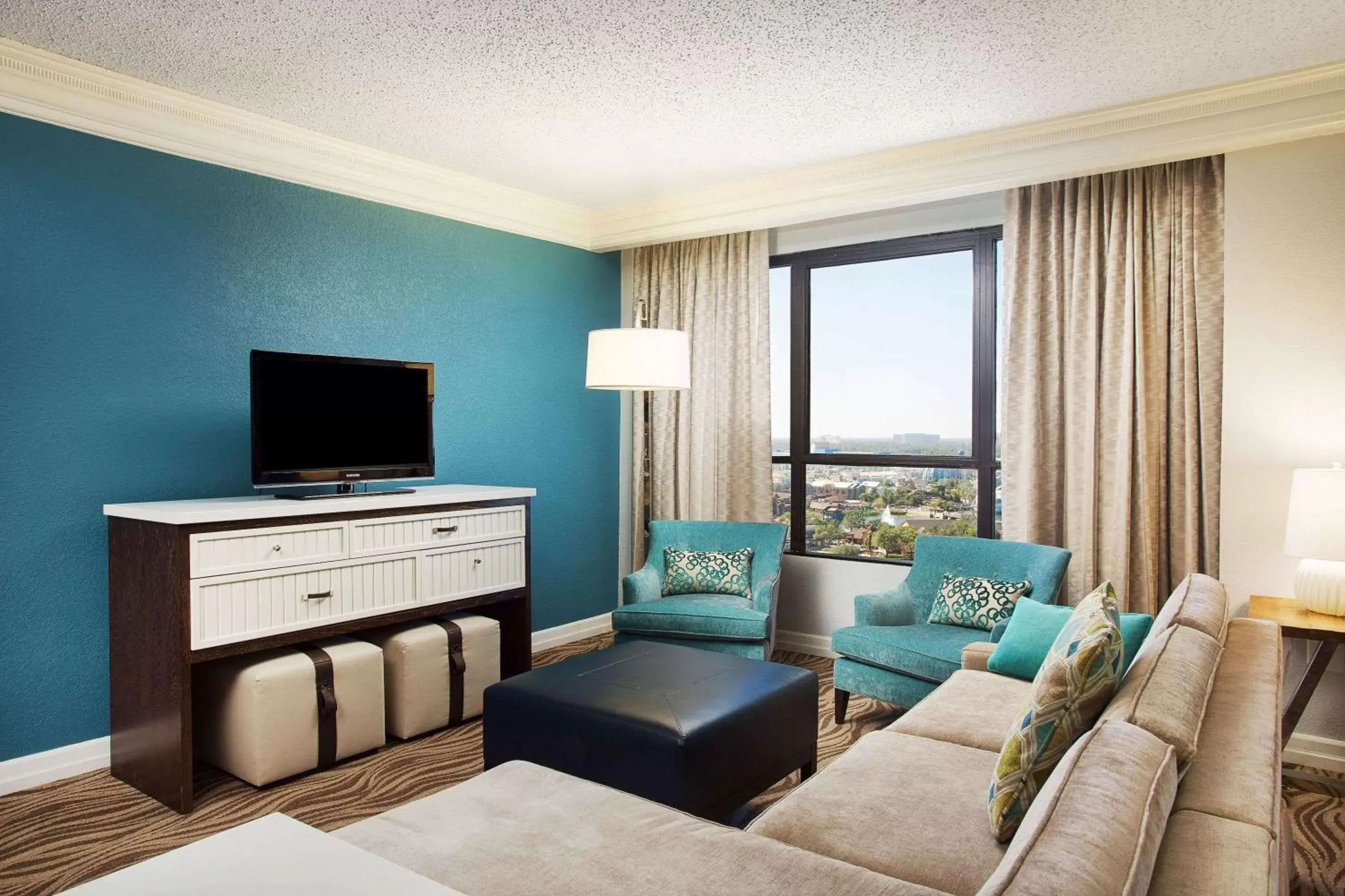 Photo of the whole room, Seating Area in Wyndham Lake Buena Vista Resort Disney Springs® Resort Area