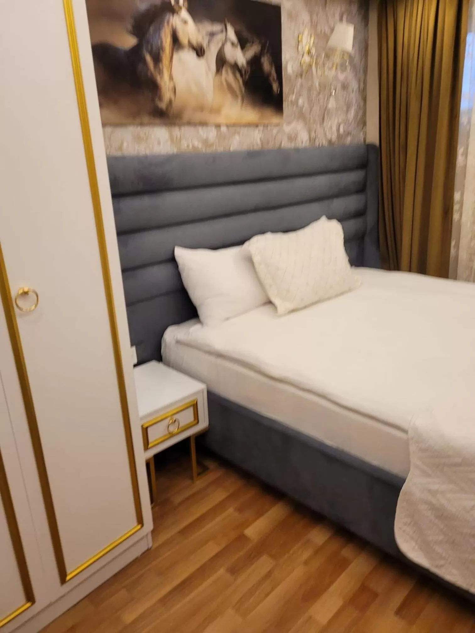 Bed in Mr BEYAZ HOTEL