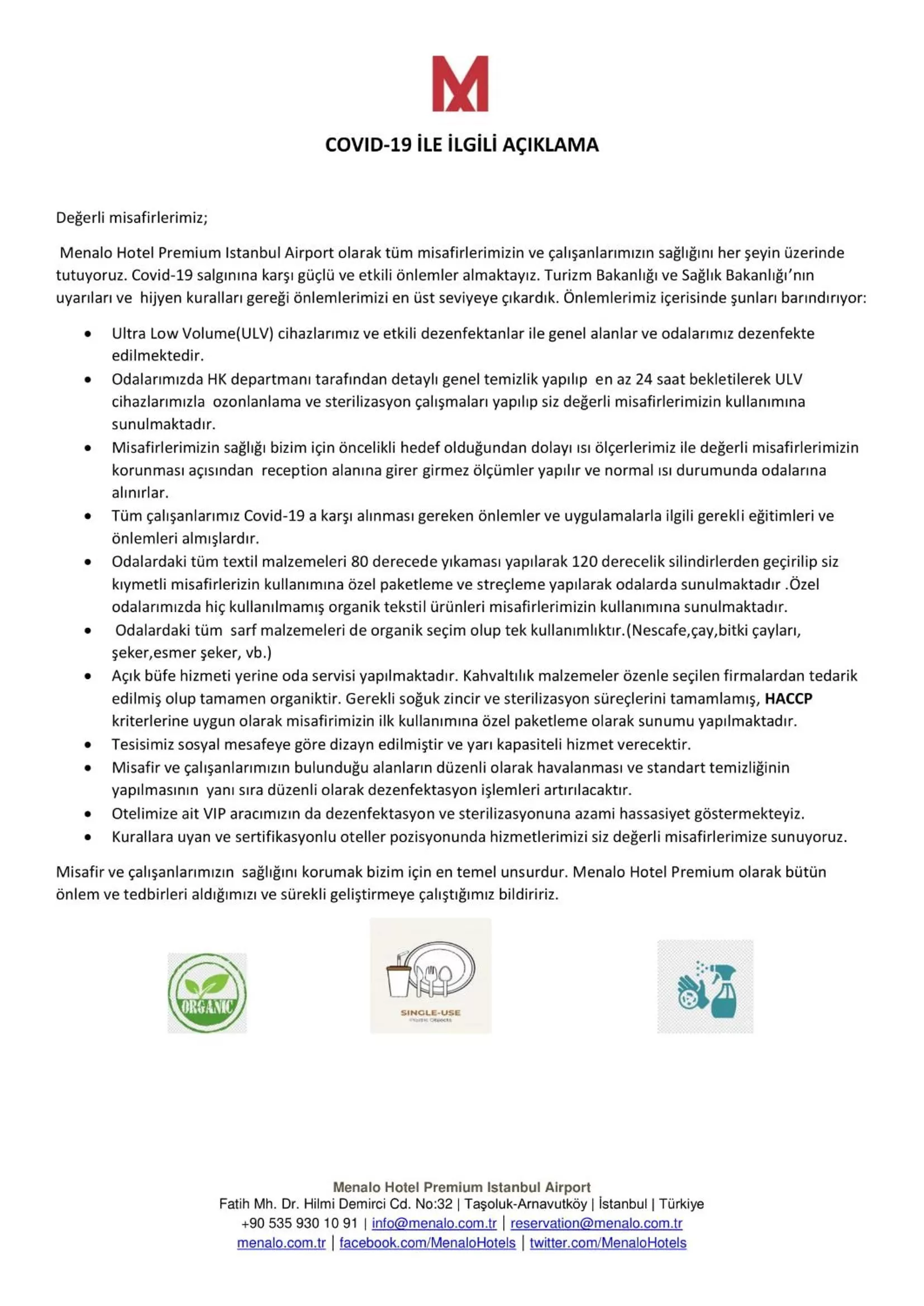 Logo/Certificate/Sign in MENALO HOTEL PREMIUM ISTANBUL AIRPORT