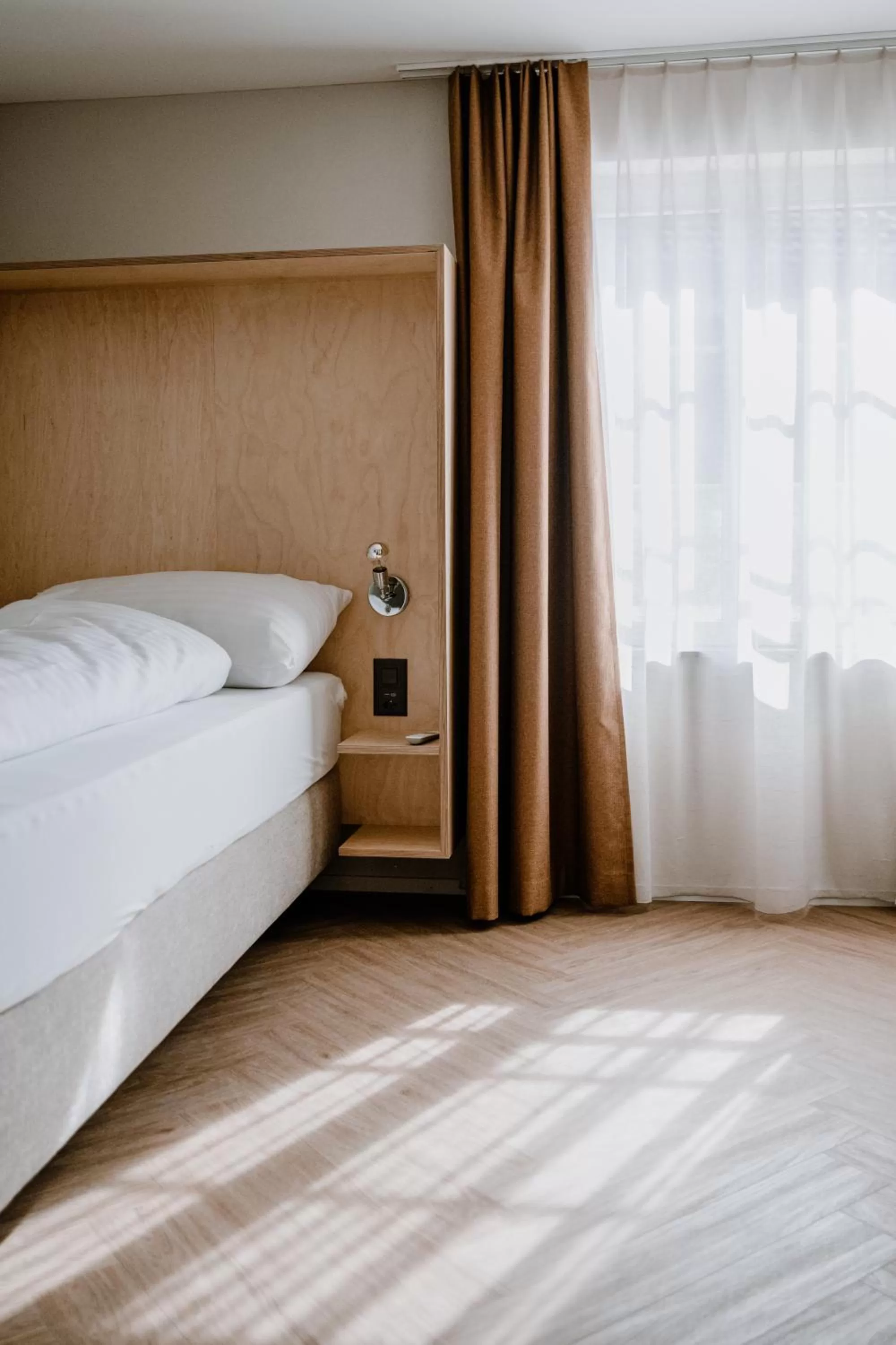 Bed in Hotel Müllers Self-Check-In