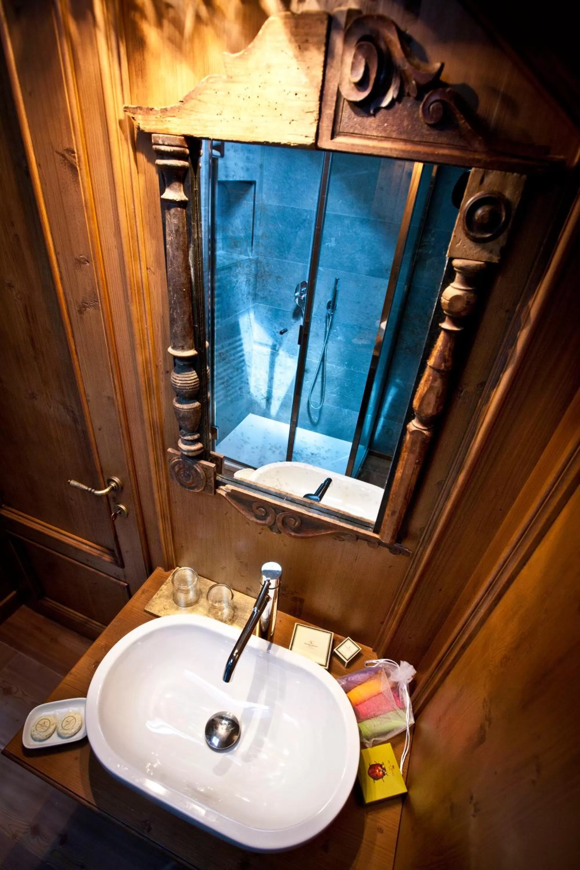 Bathroom in Ambra Cortina Luxury&Fashion Hotel