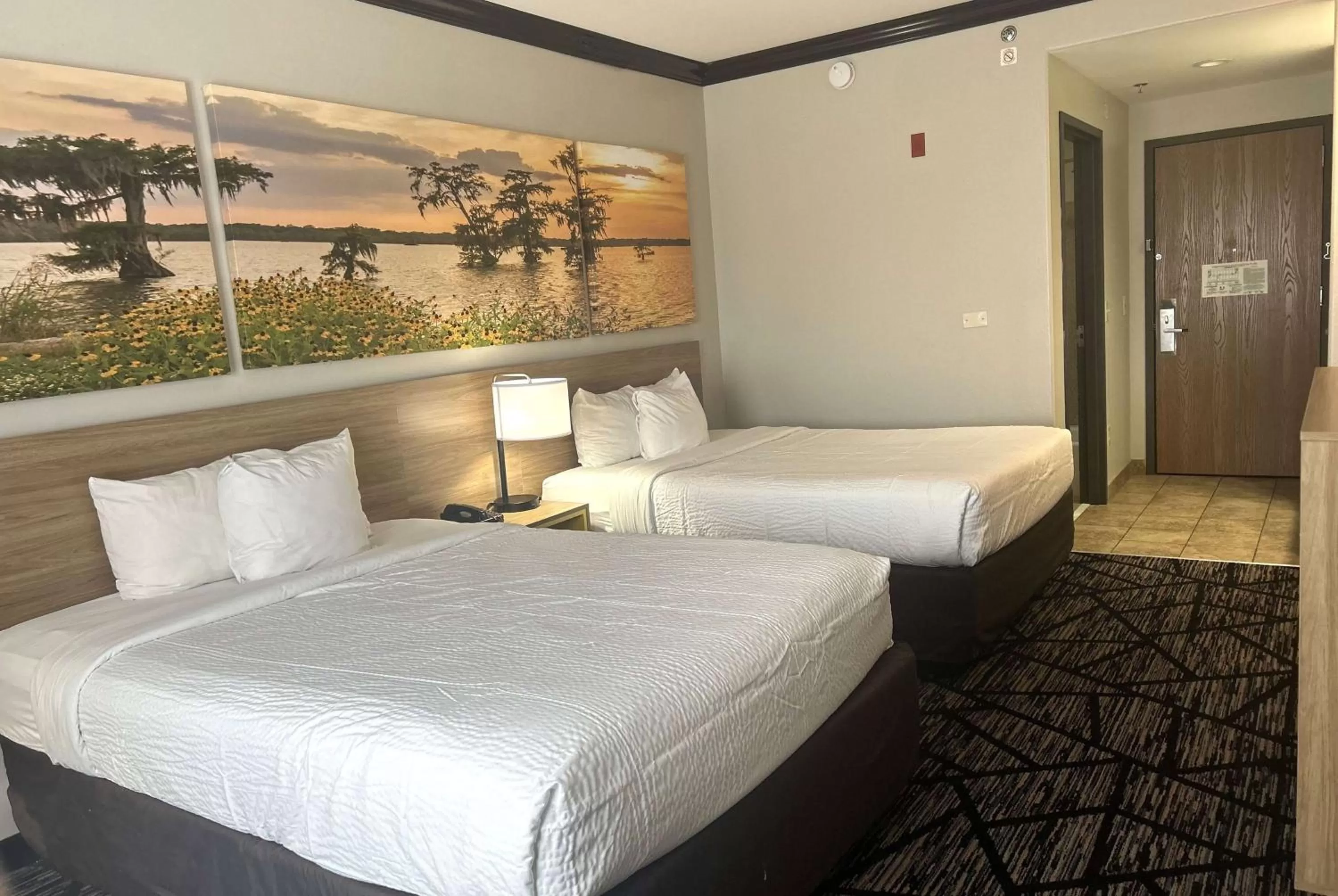 Room with Two Queen Beds and Mobility/Hearing Access and Roll-In Shower, Non-Smoking in Days Inn by Wyndham Baton Rouge I-10