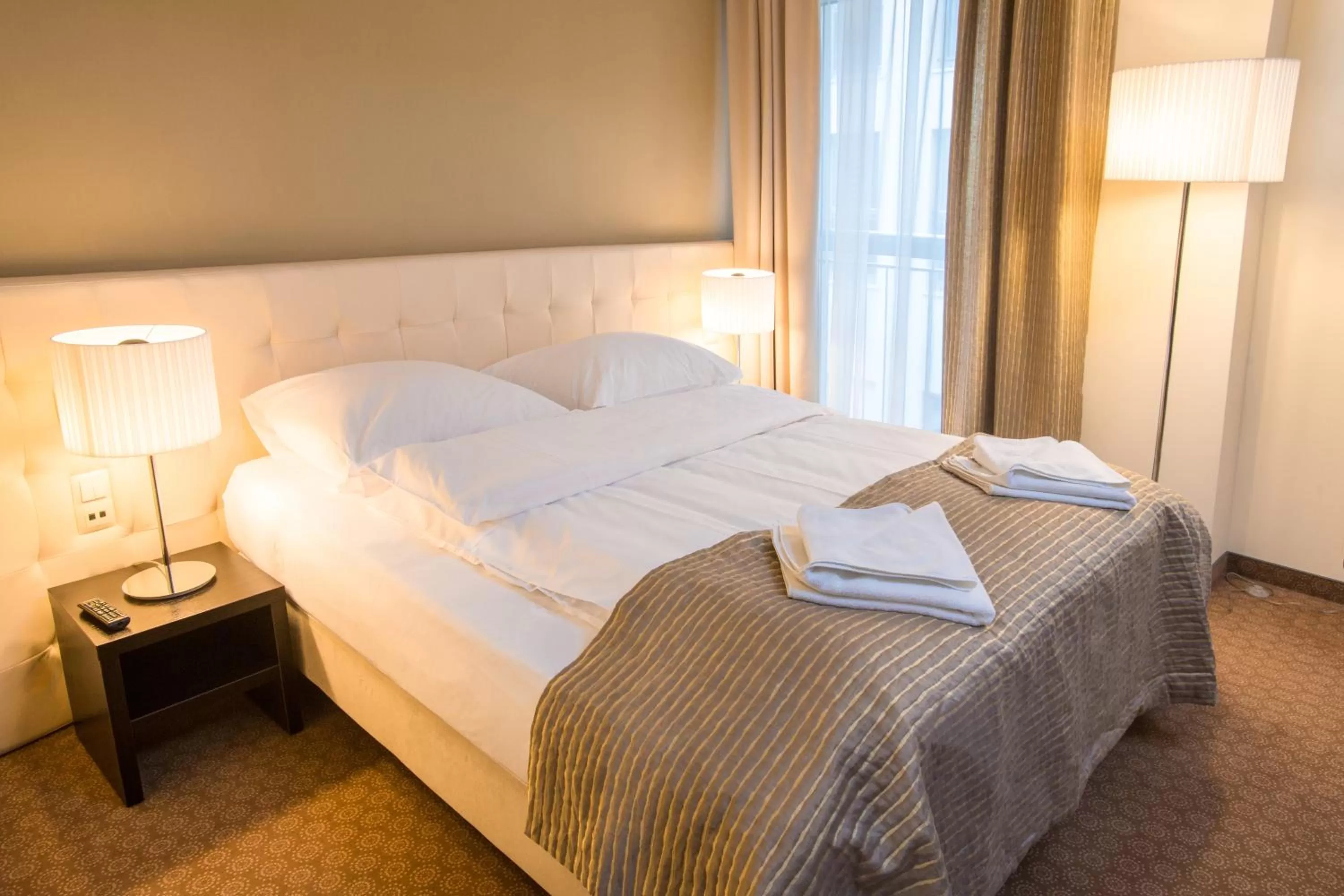 Bed in Hotel Zimowit