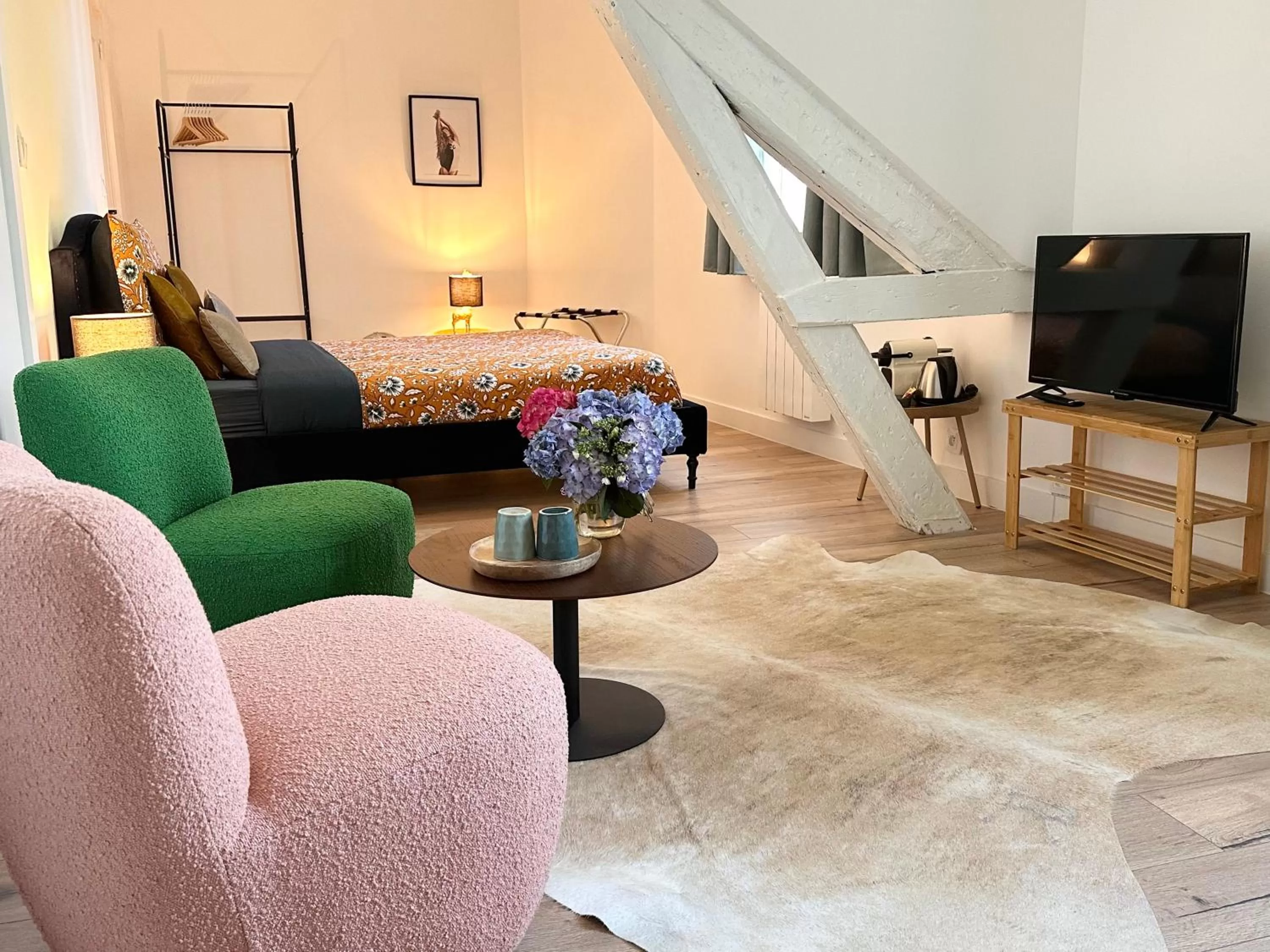 Seating Area in Les Turquoises Étretat - L'Hôtel-Boutique