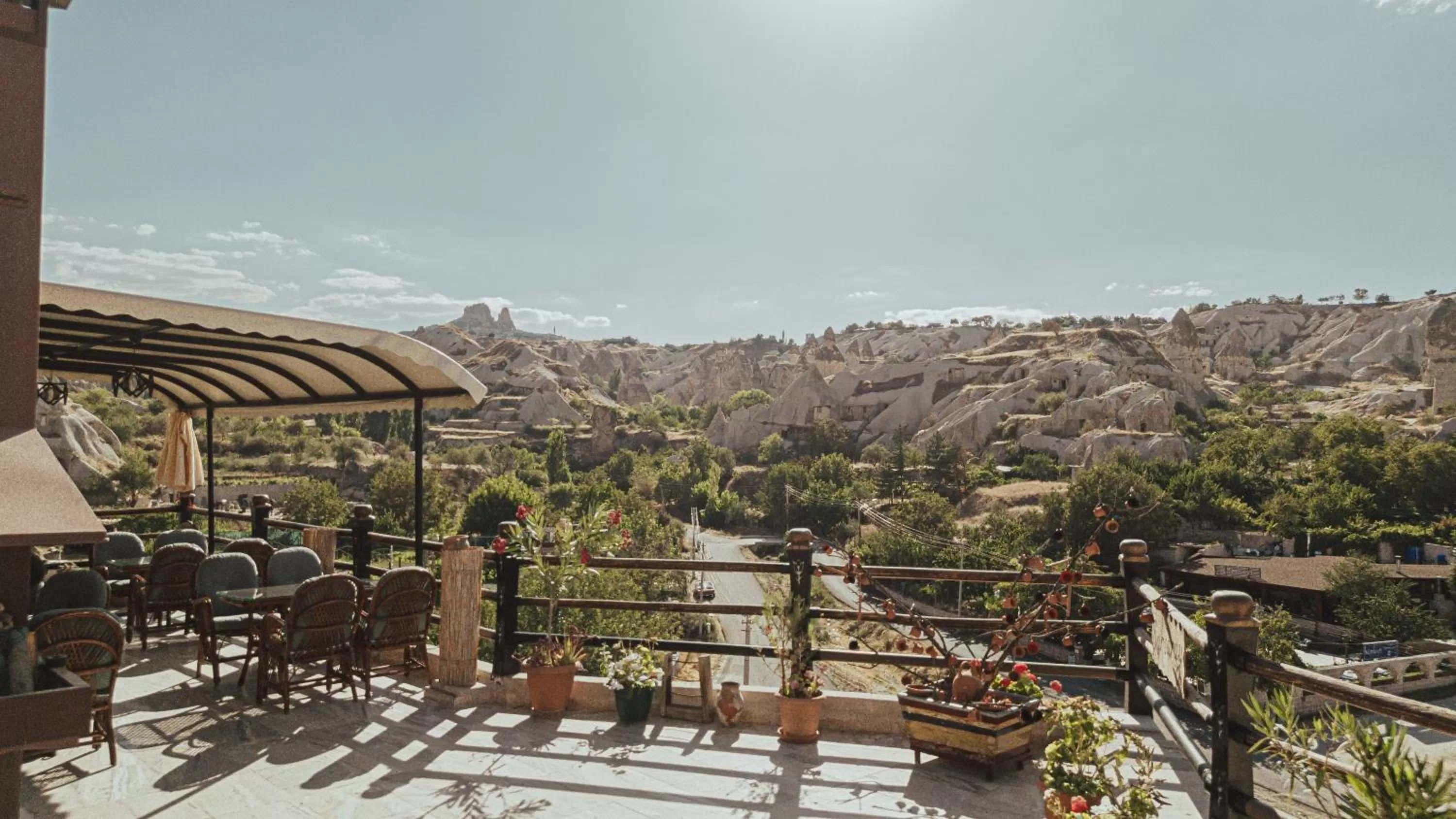 Balcony/Terrace in Şah Saray Cave Suites Halal Hotel