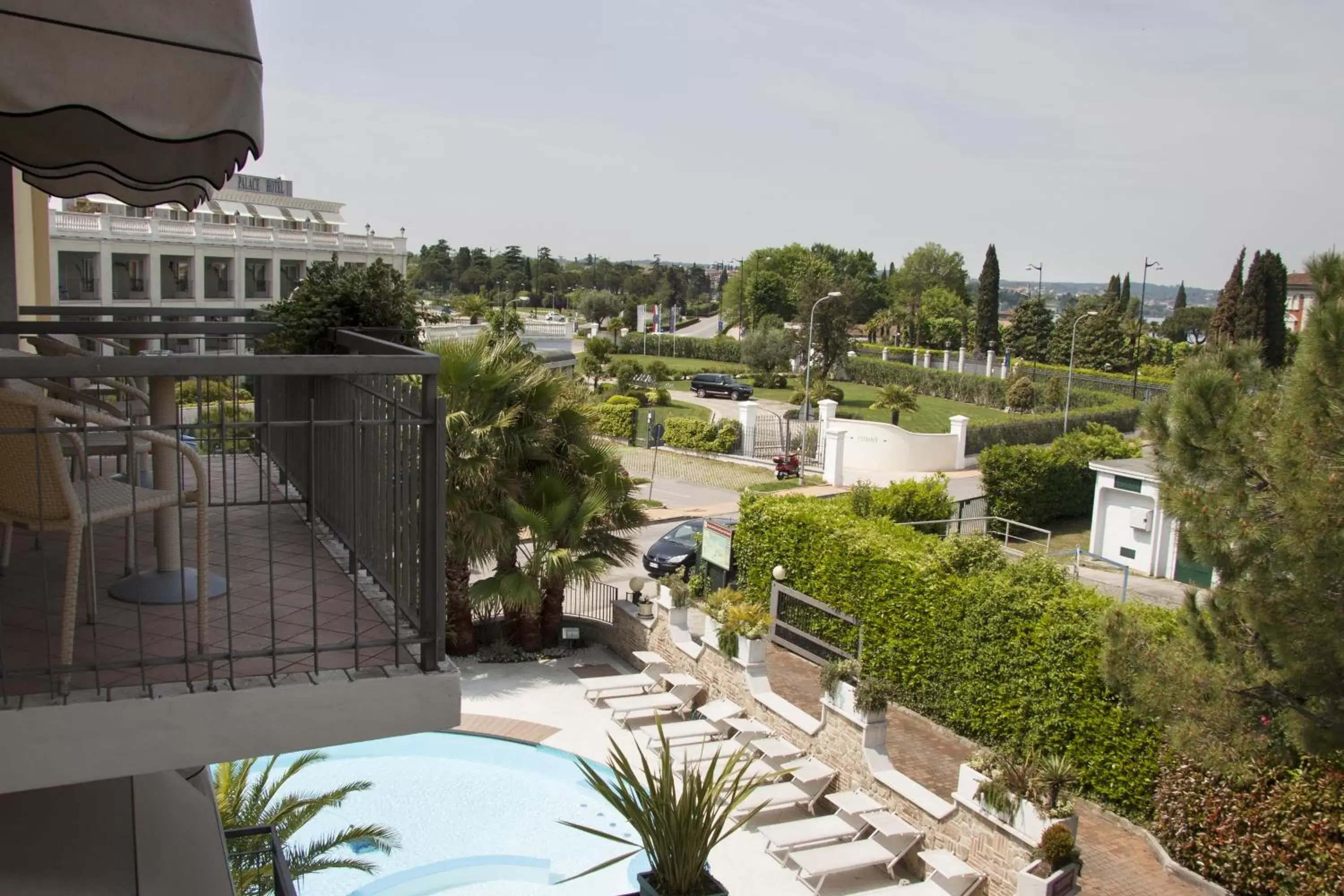 Pool view in Hotel Berta Pool view in Hotel Berta