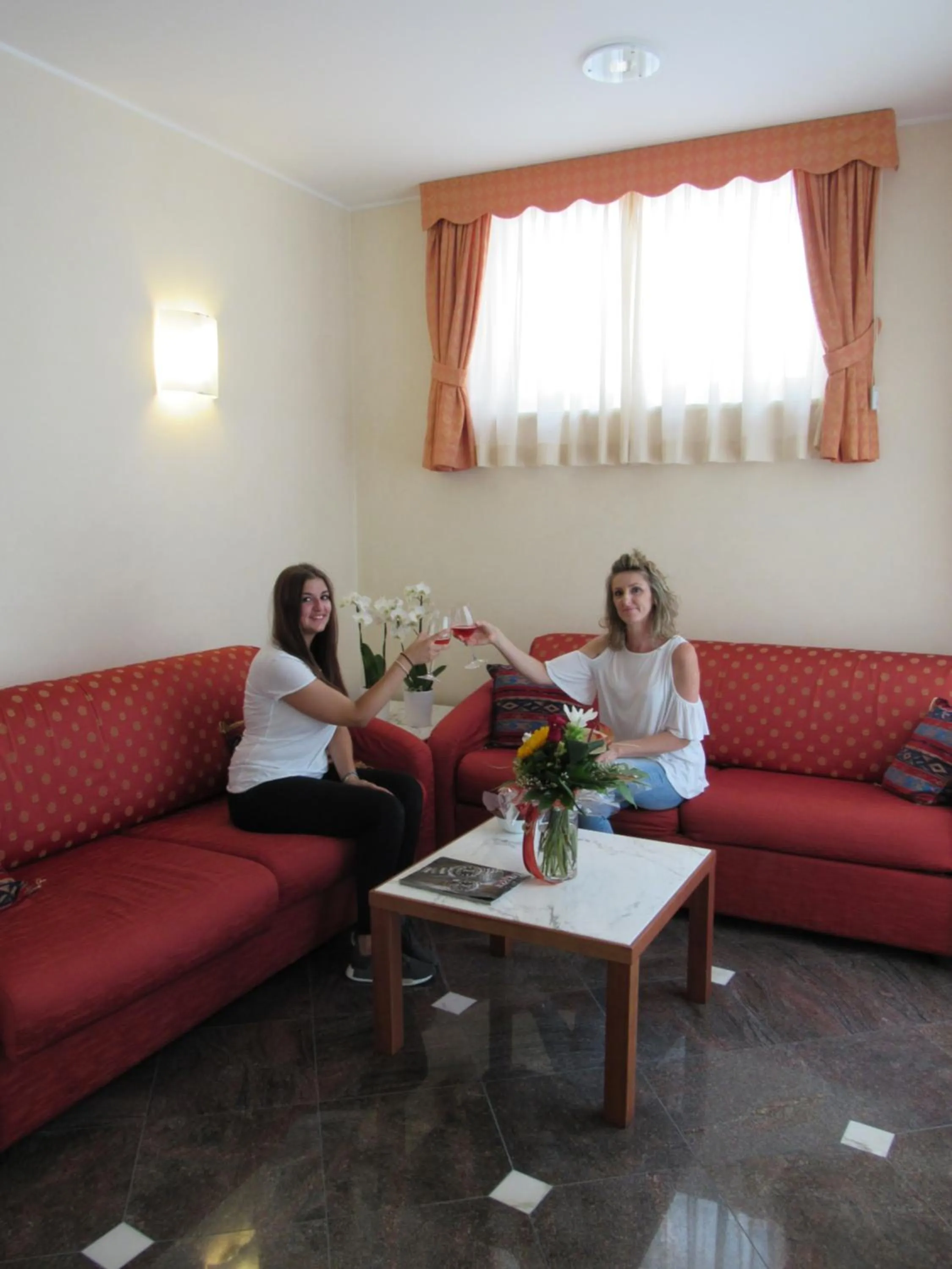 Seating area in Hotel Stella Maris