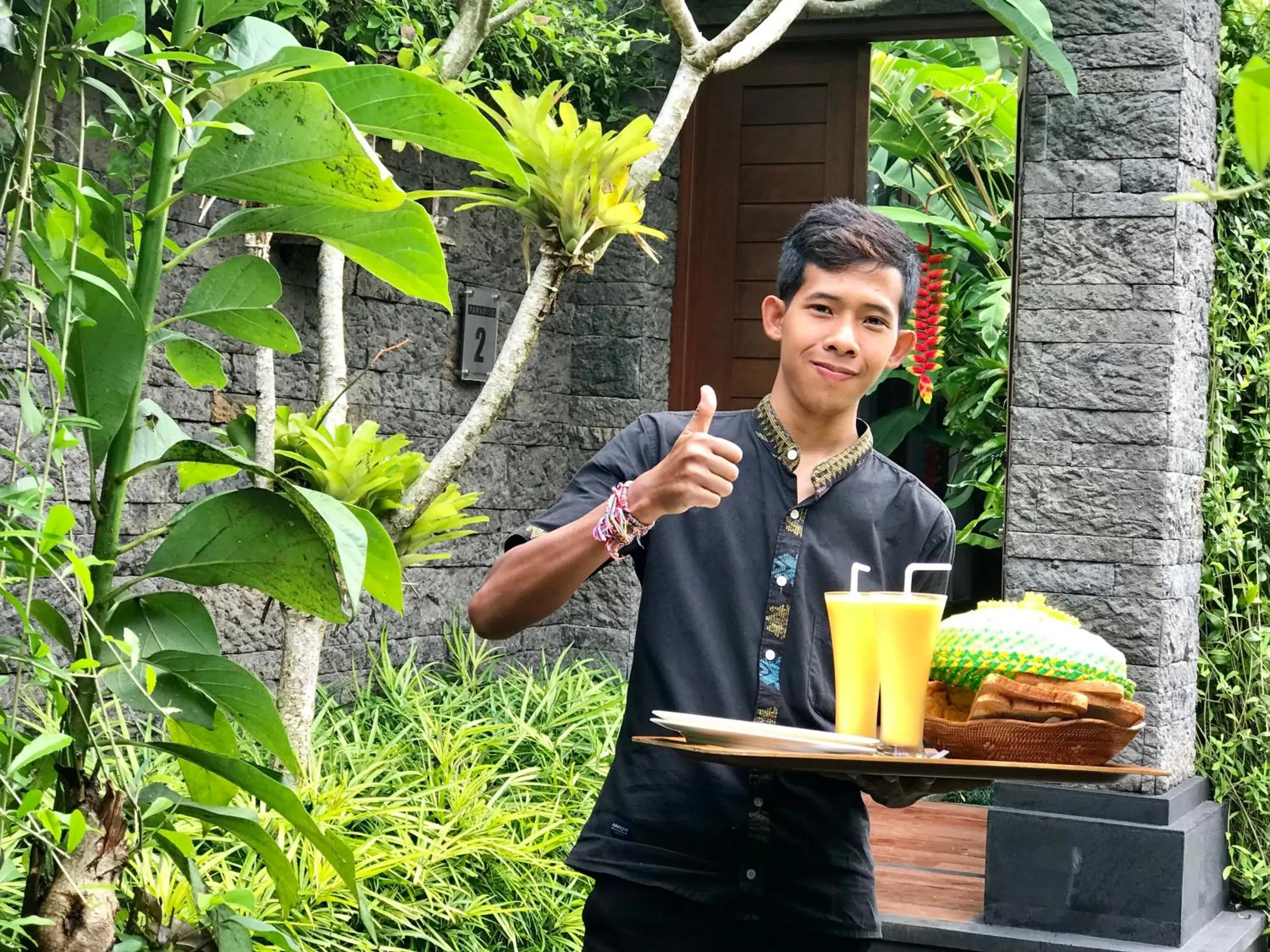 Continental breakfast in Ubud Paradise Villa