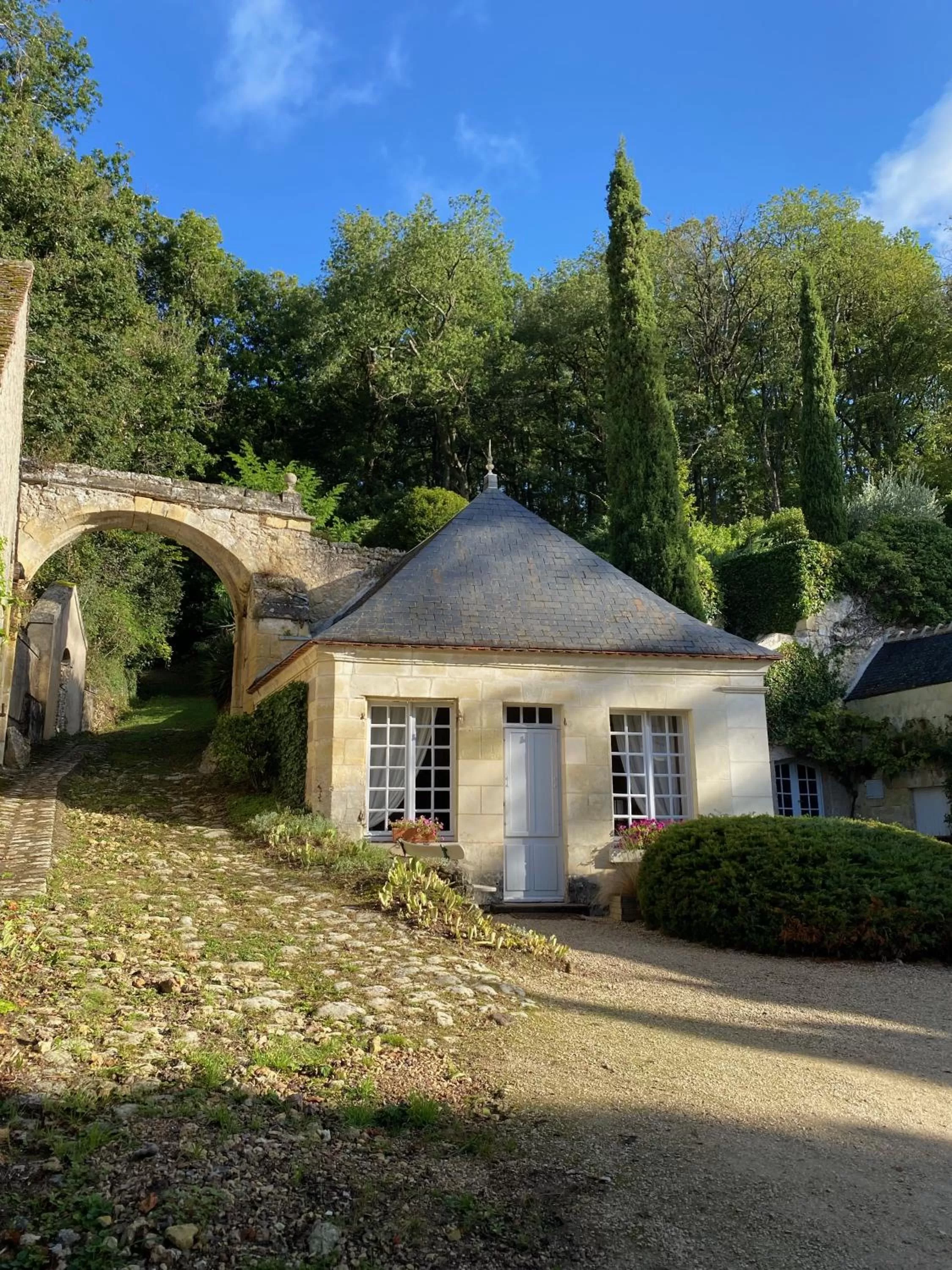 Garden in Château de Nazelles Amboise