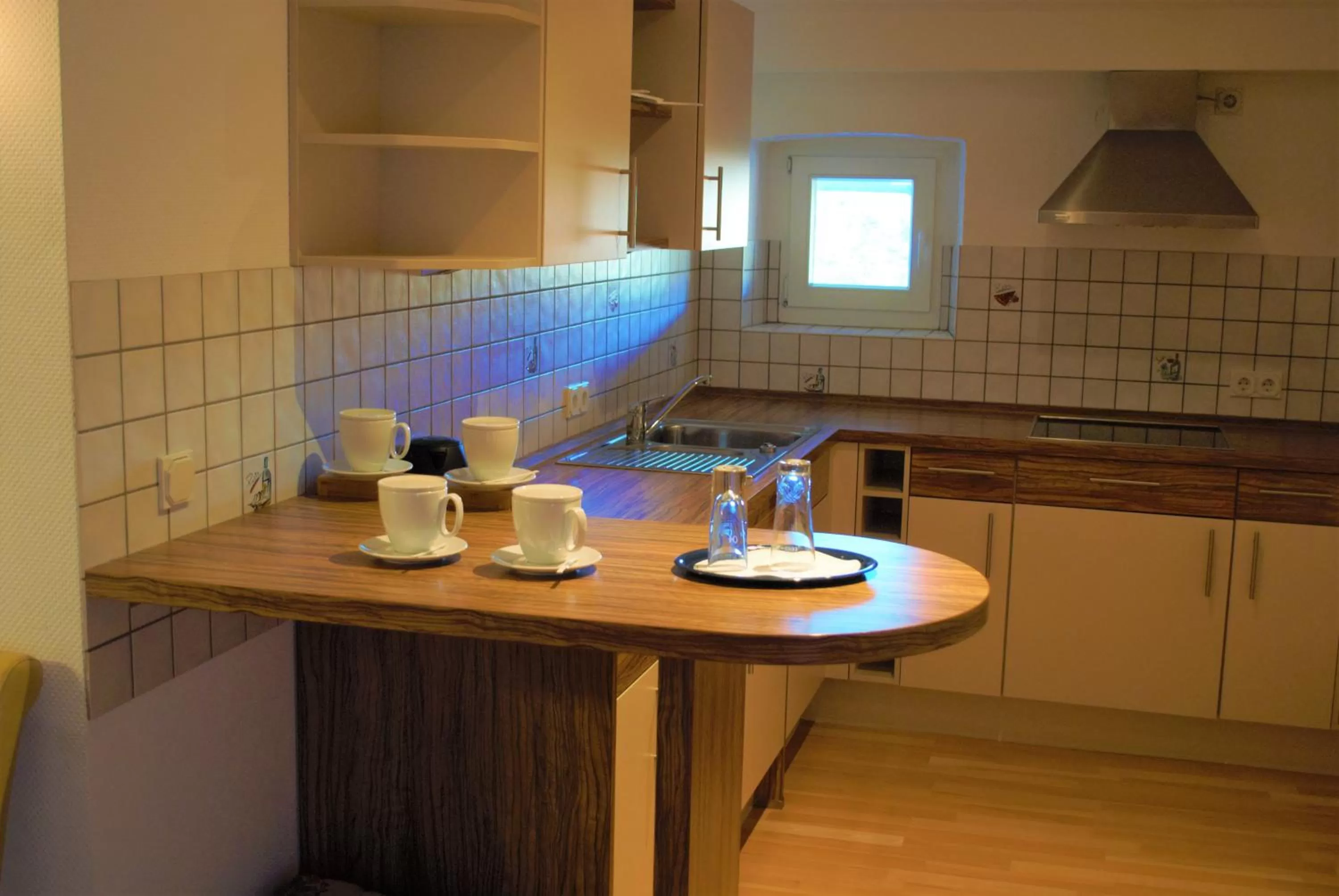 Kitchen or kitchenette in Hotel am Bahnhof