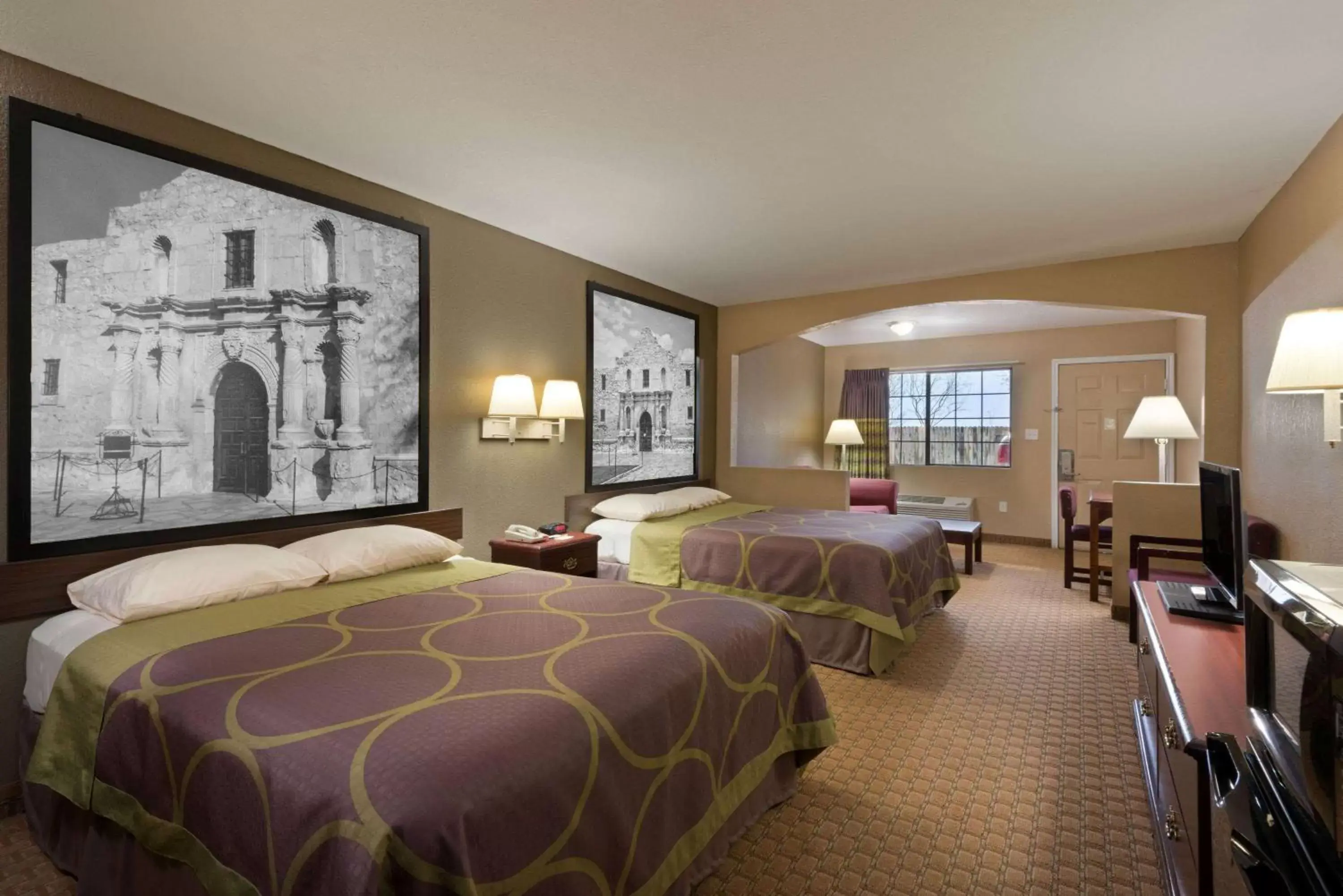 Photo of the whole room in Super 8 by Wyndham San Antonio/Riverwalk Area