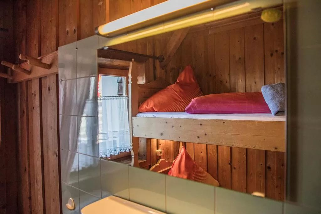 Bed in Hocheckhuette On Top of the Kitzbuehel Hahnenkamm Mountain
