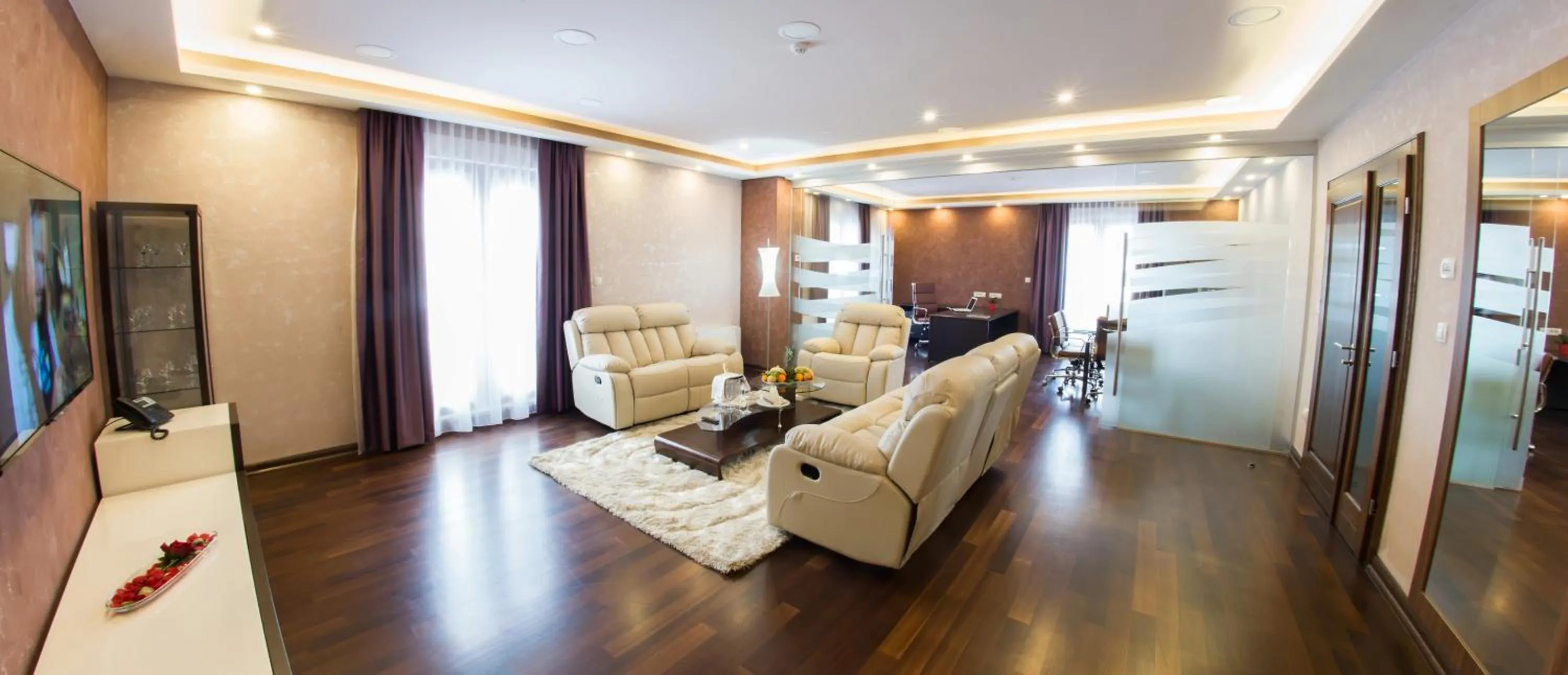 Seating area in Hotel Mostar