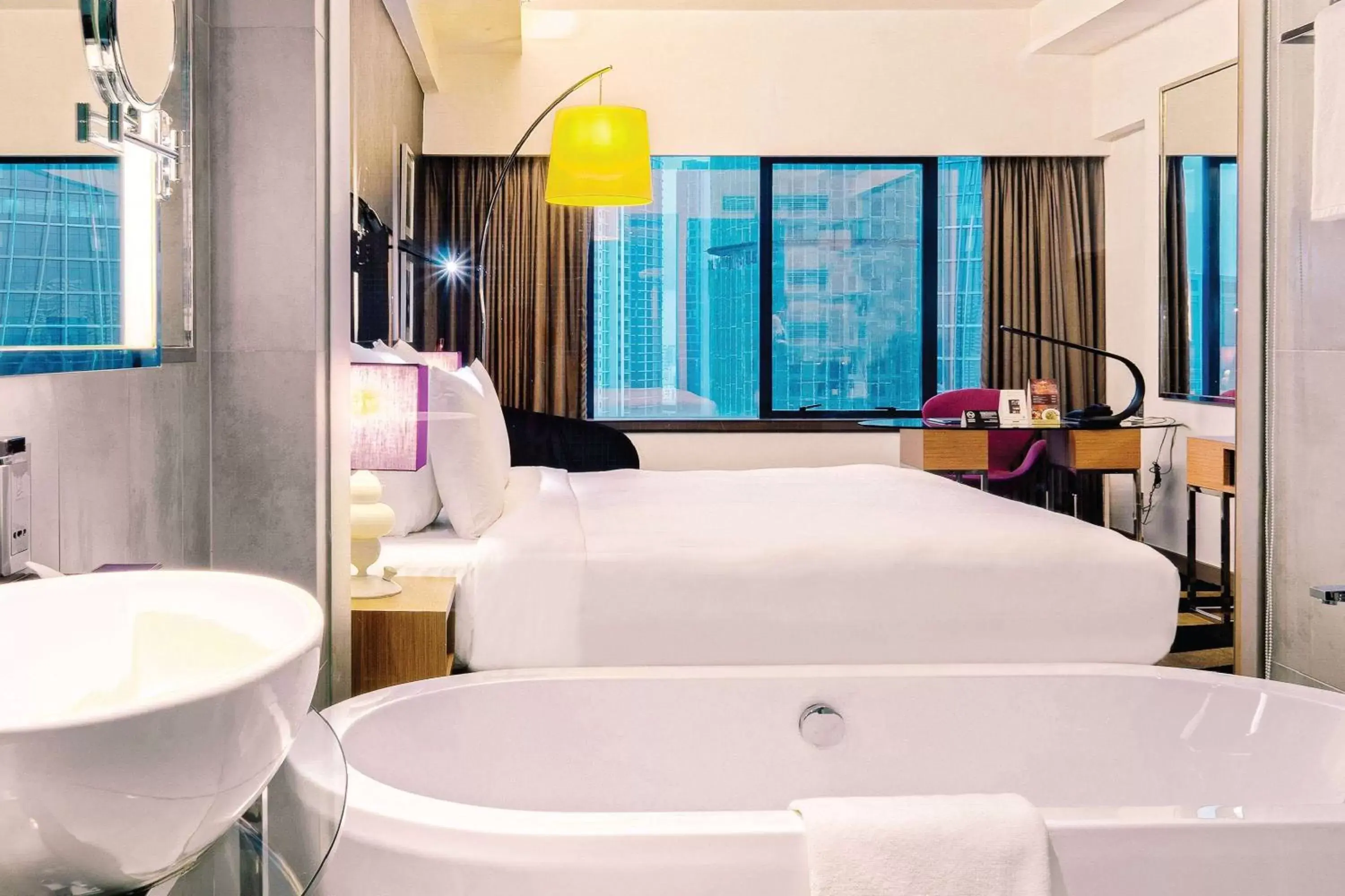 TV and multimedia, Bathroom in Wyndham Grand Bangsar Kuala Lumpur