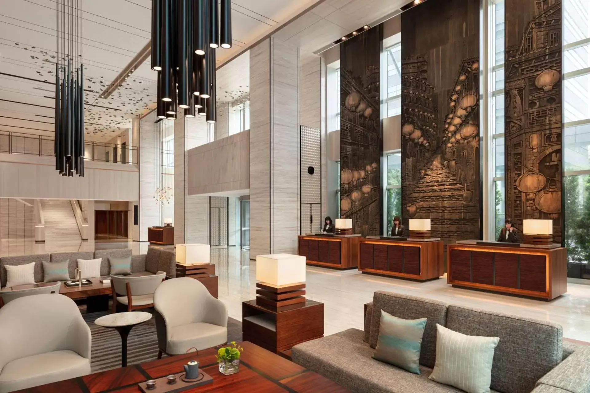 Lobby or reception, Lobby/Reception in Courtyard by Marriott Taipei Downtown