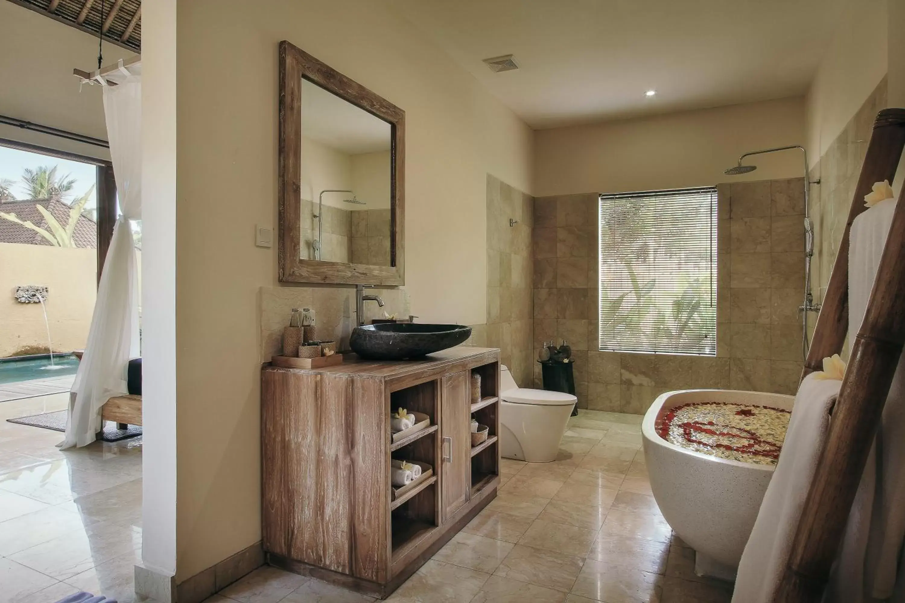 Bathroom, TV/Entertainment Center in The Sankara Resort by Pramana