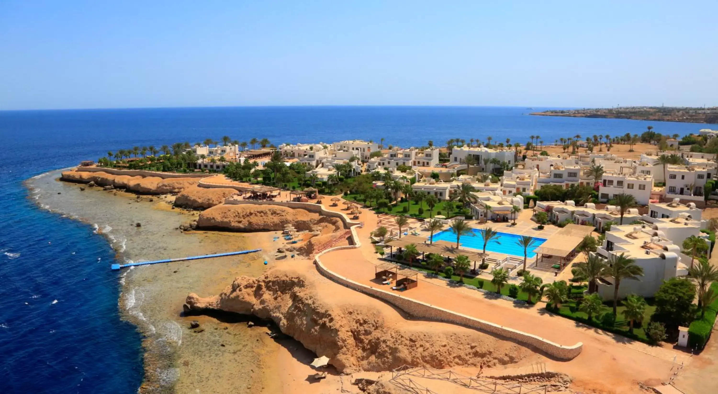 Bird's eye view, Bird's-eye View in Sharm Club Beach Resort
