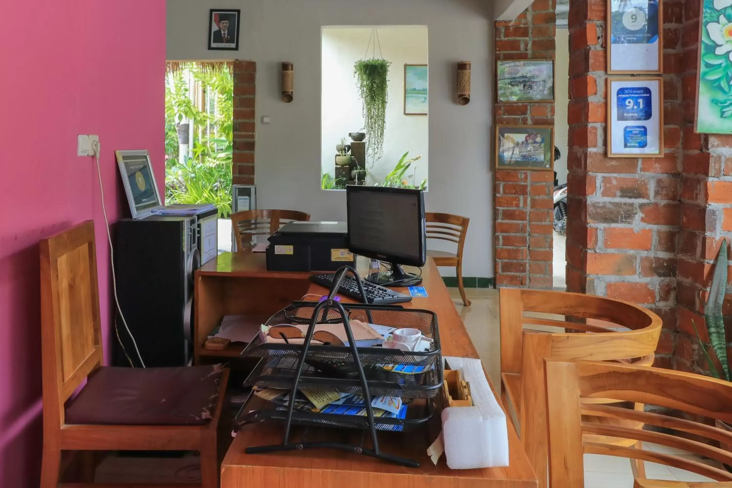 Lobby or reception, Restaurant/Places to Eat in Senggigi Cottages Lombok