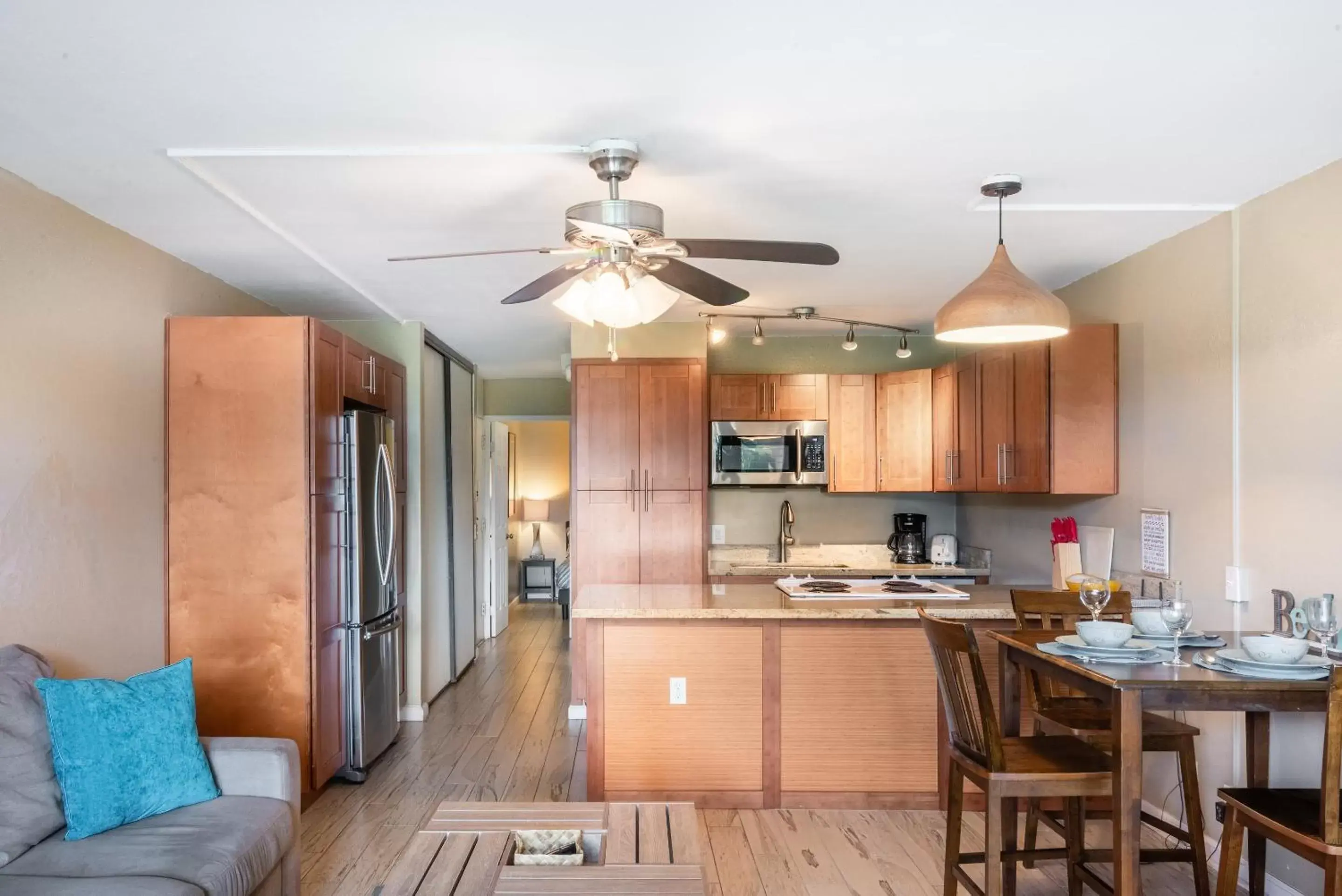 Kitchen/Kitchenette in BeachFront Kihei Kai Nani - Maui Vista Deluxe Condos