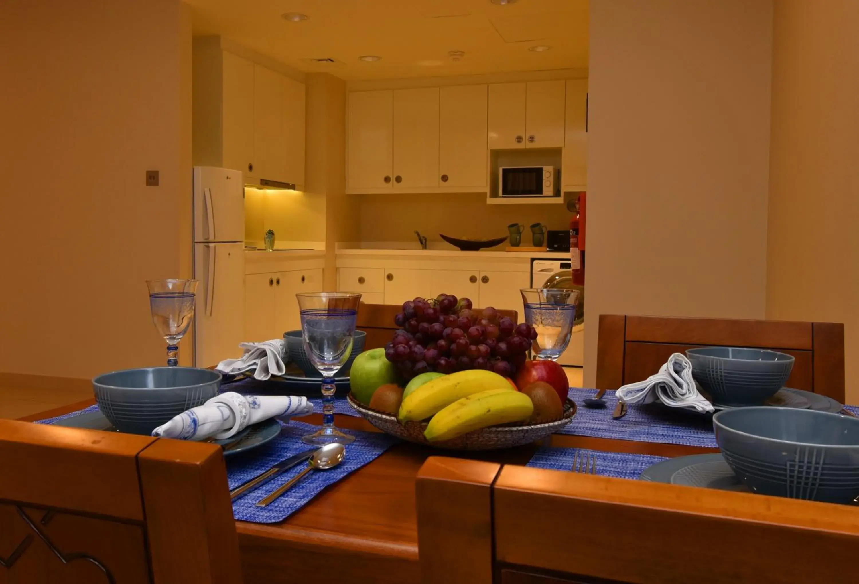 Kitchen or kitchenette, Dining Area in Levatio Suites Muscat, a member of Radisson Individuals