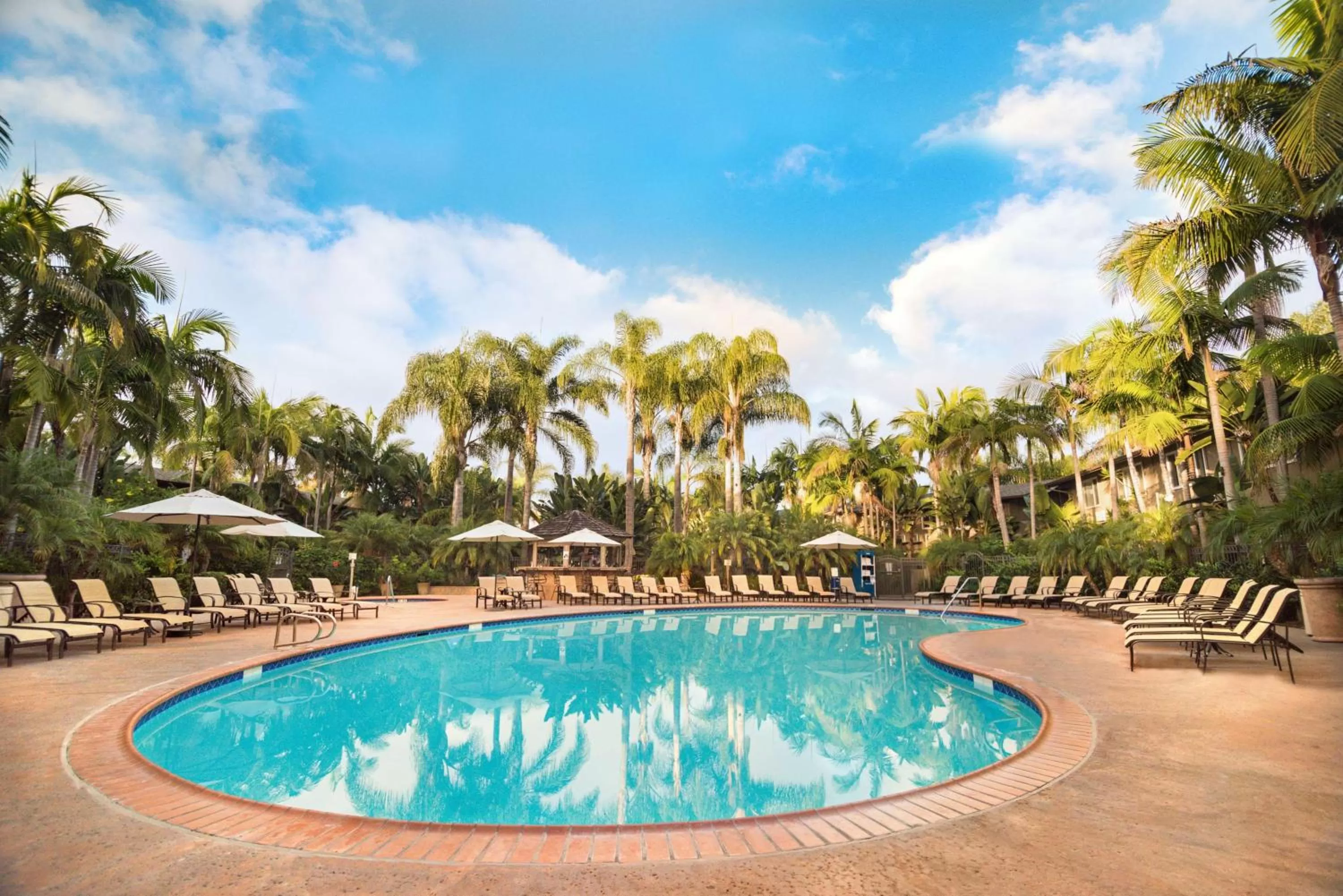 Pool view in The Dana on Mission Bay