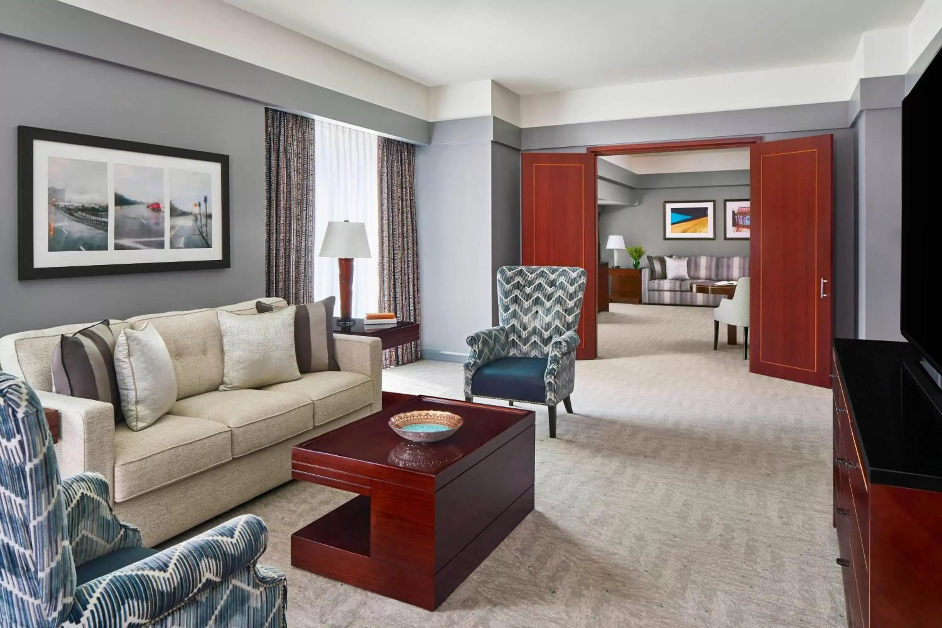 Living room, Seating Area in The Ritz-Carlton, Charlotte