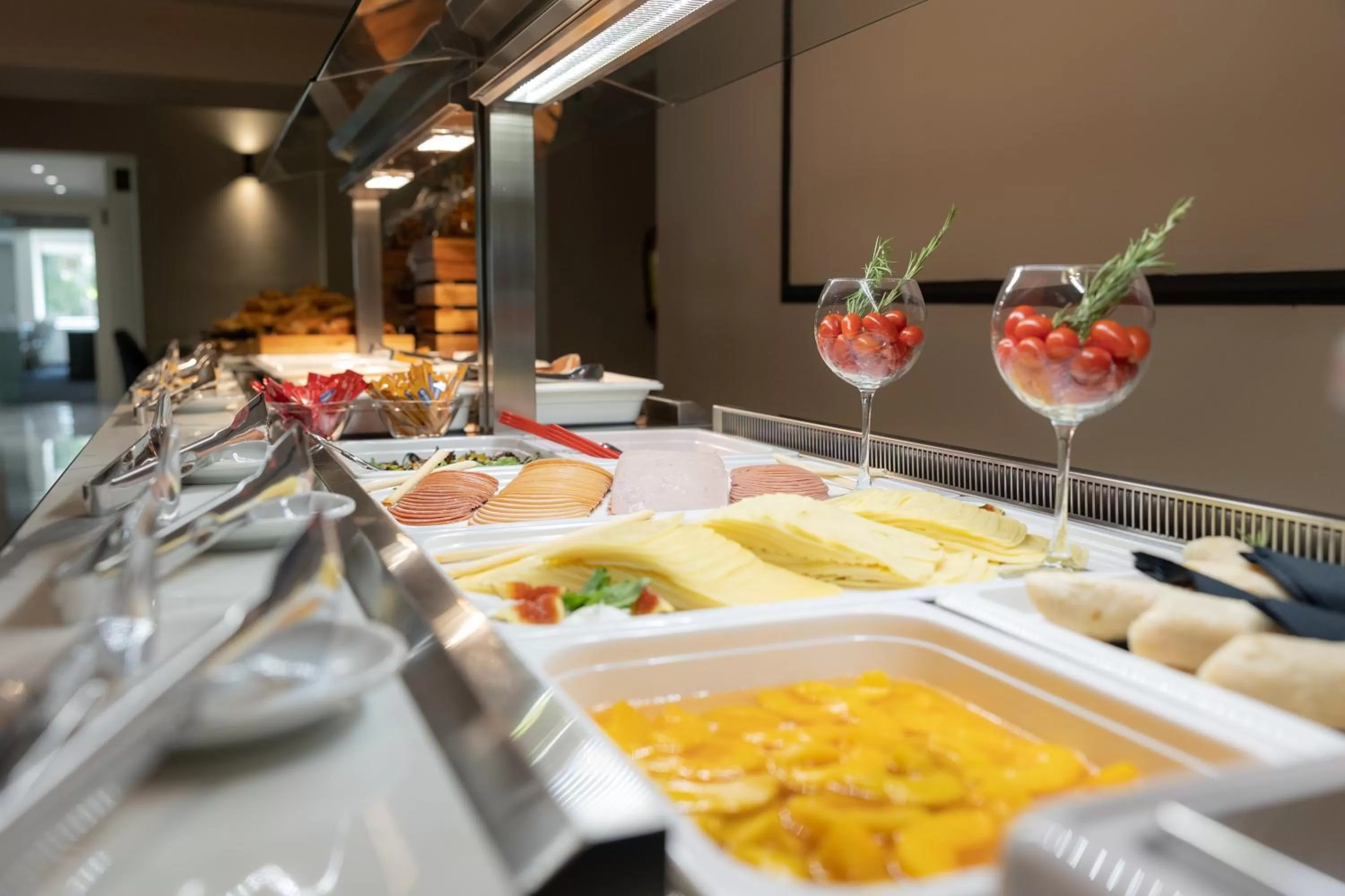 Buffet breakfast in Modern Revival Luxury Hotel