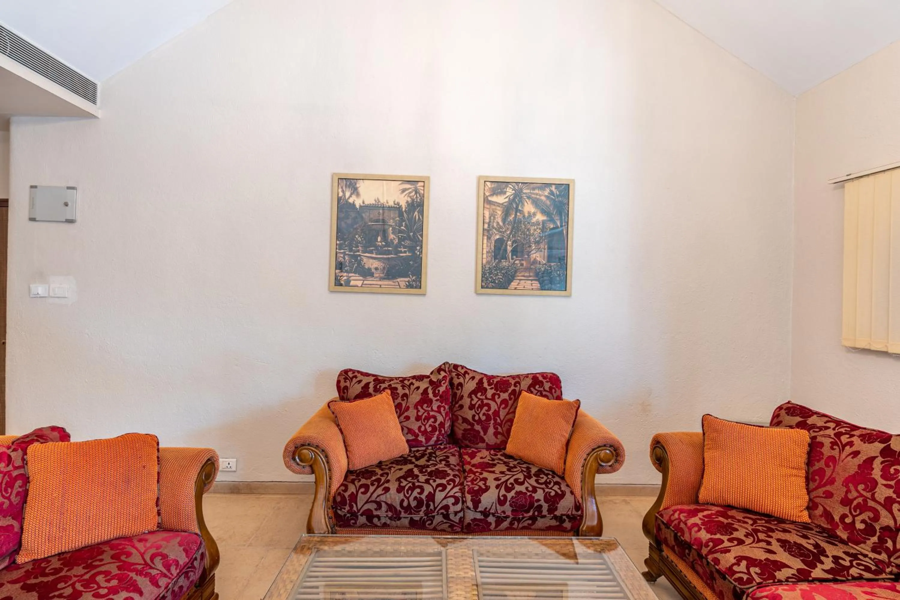 Seating area in Neelam's The Grand Hotel Goa