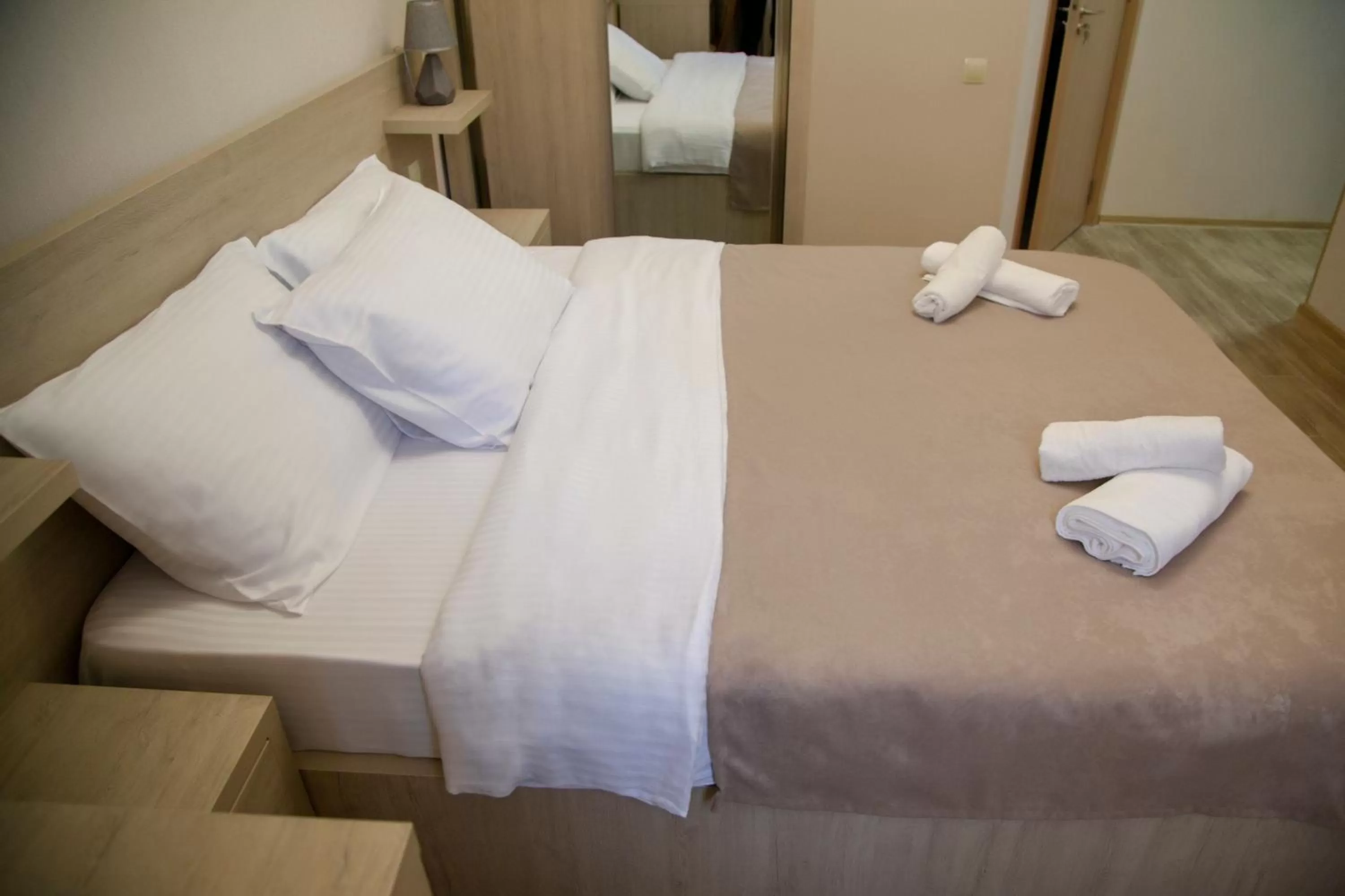 Bed in Family Hotel Triston