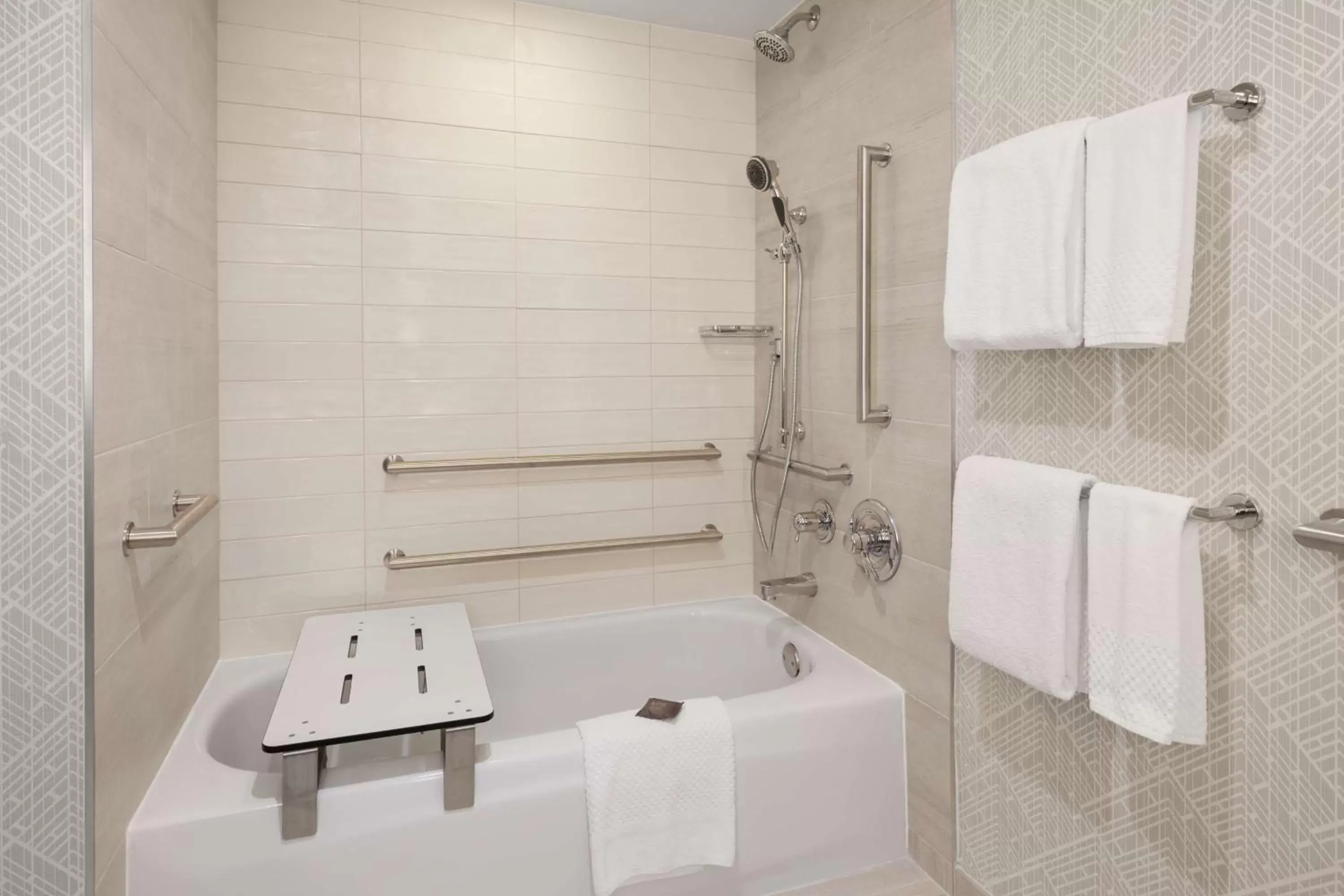 Bathroom in Embassy Suites by Hilton Portland Airport Bathroom in Embassy Suites by Hilton Portland Airport