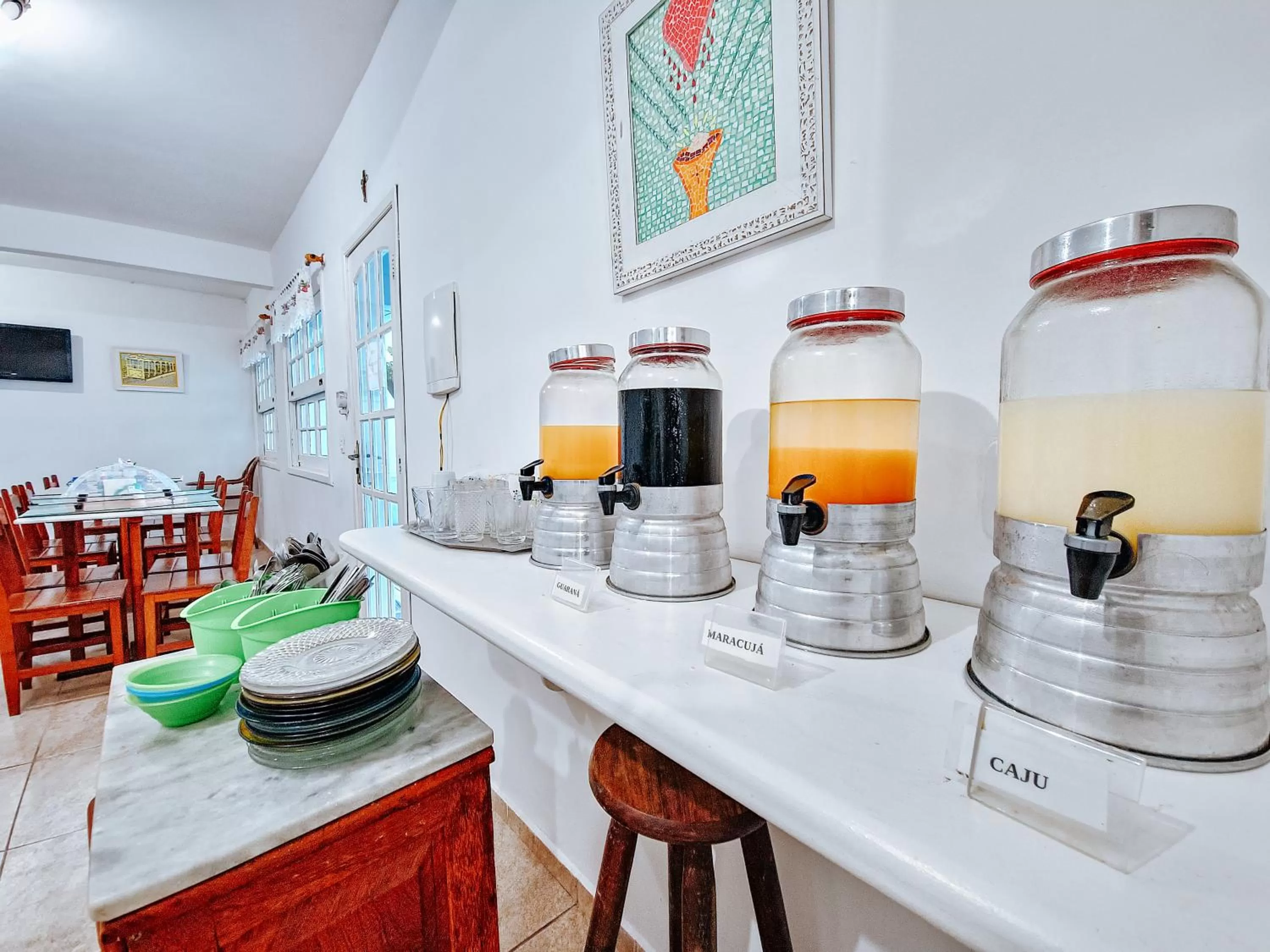 Dining area in Suítes Água Marinha