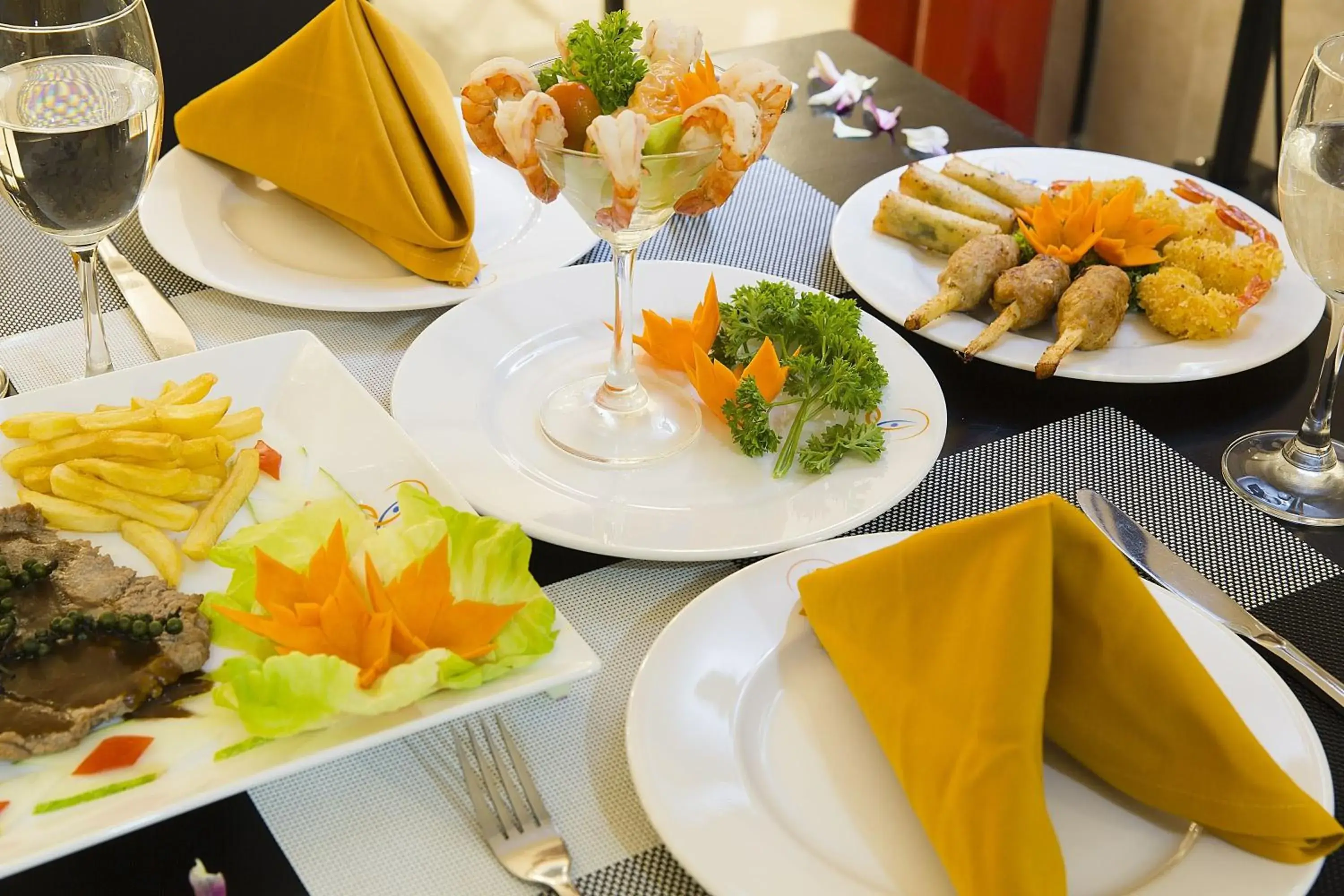 Food close-up in Dendro Gold Hotel