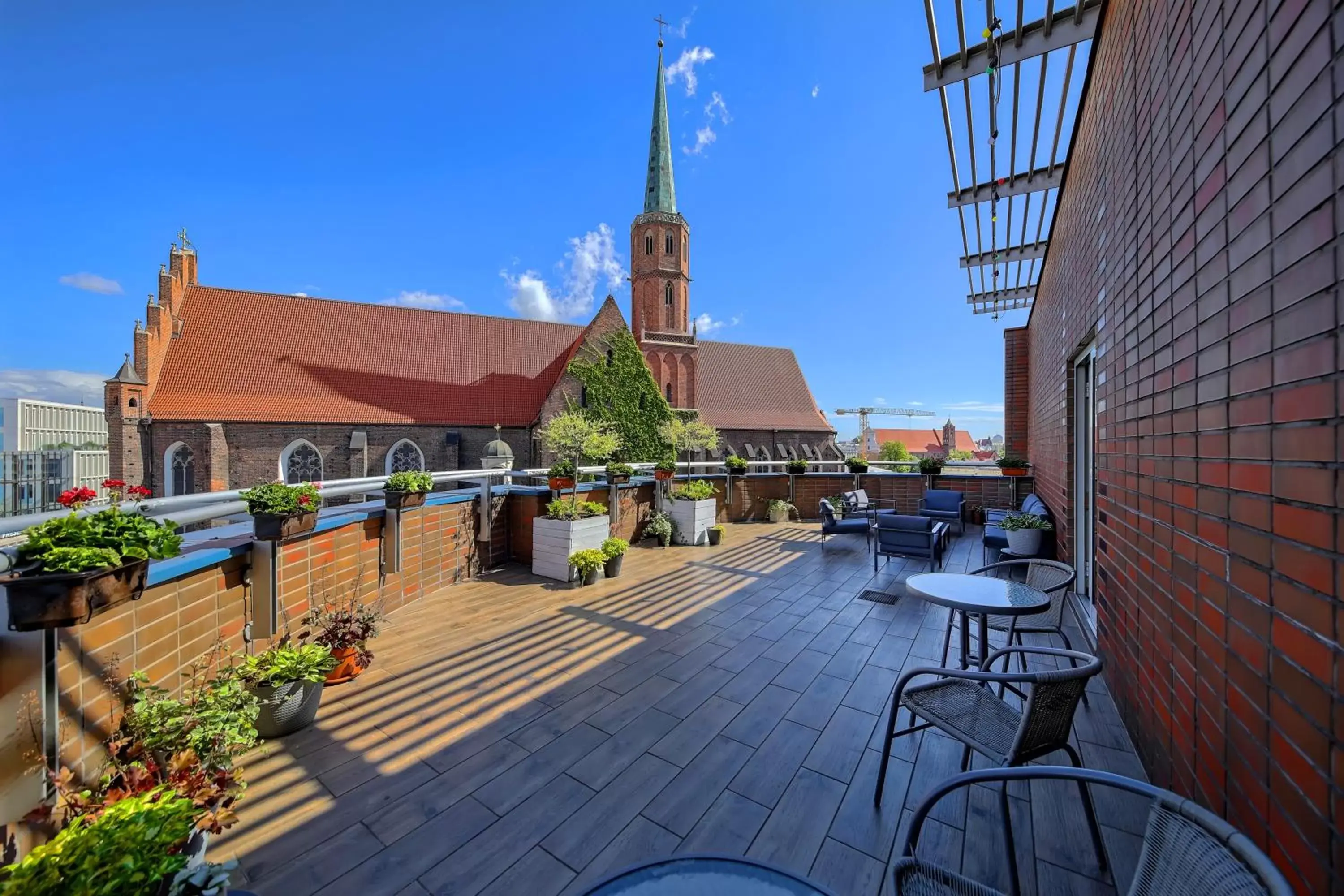 Balcony/Terrace, Restaurant/Places to Eat in Mercure Wrocław Centrum