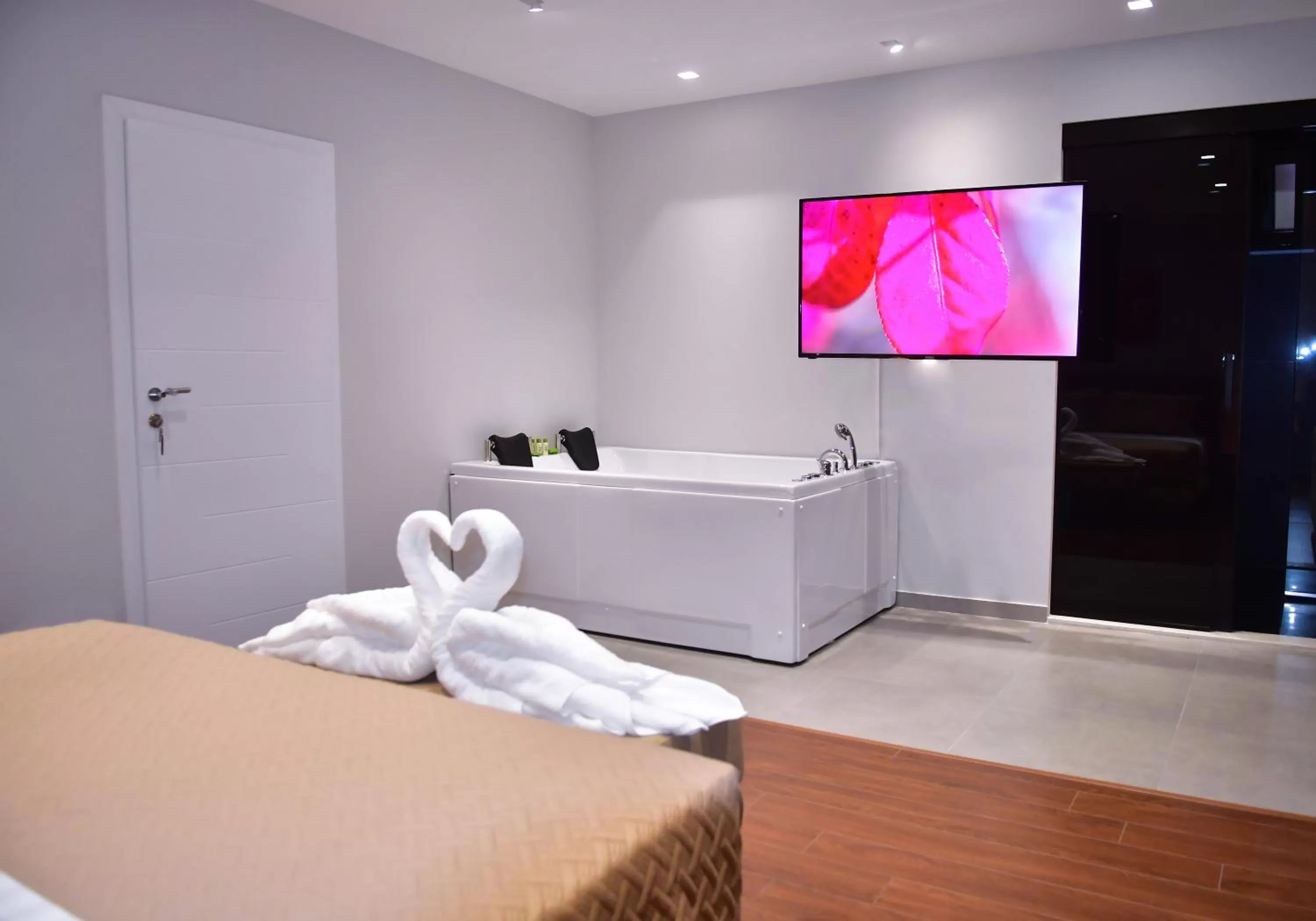 Communal lounge/ TV room, TV/Entertainment Center in 313 Villa City Center Hotel