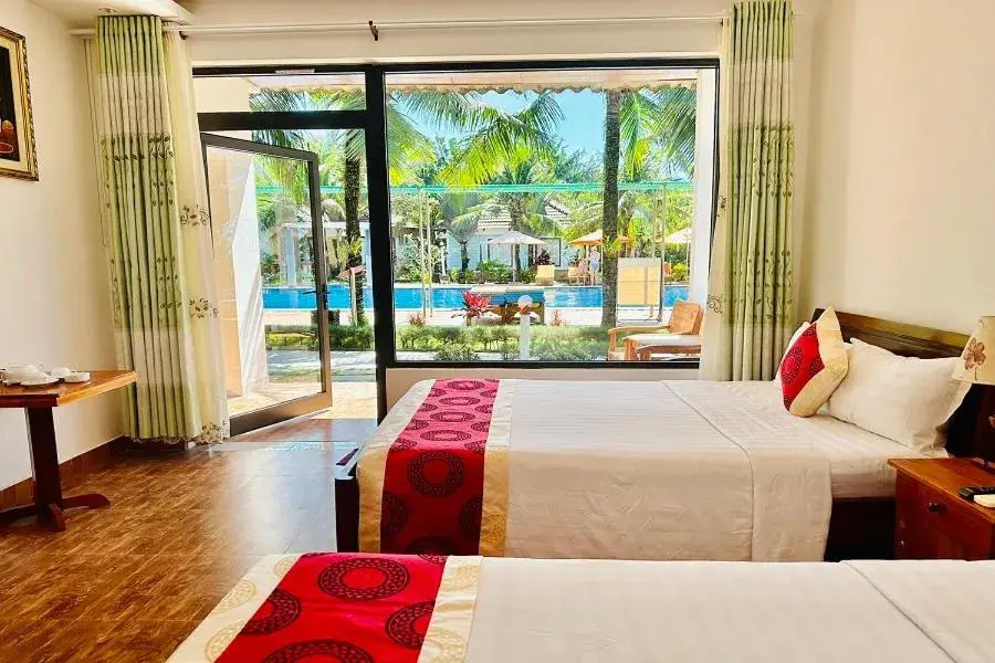 Bed in Orange Resort