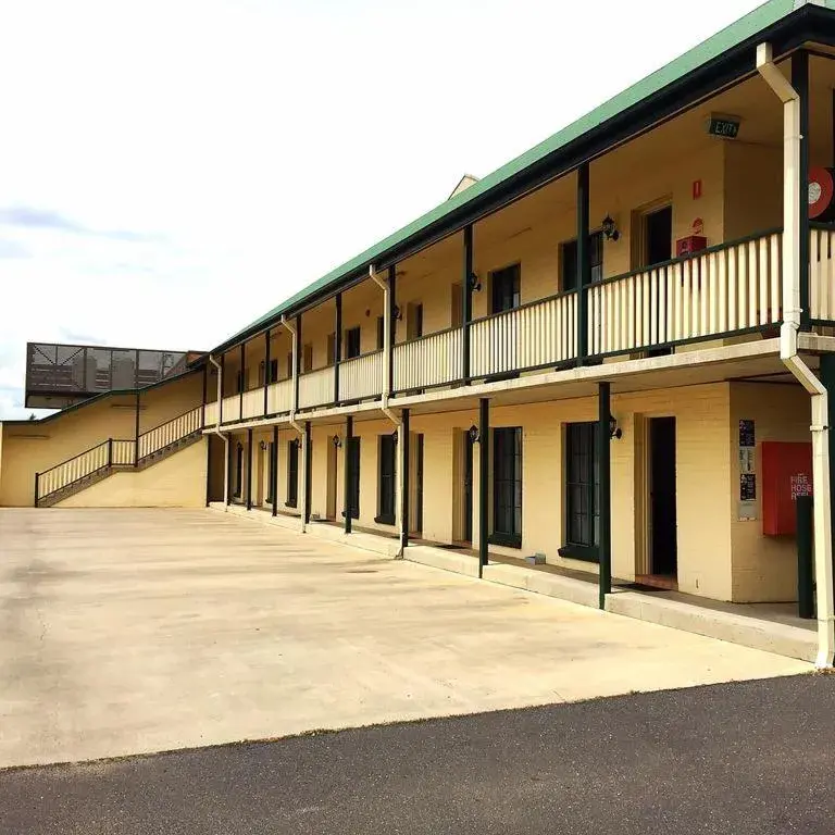 Property Building in Town Square Motel