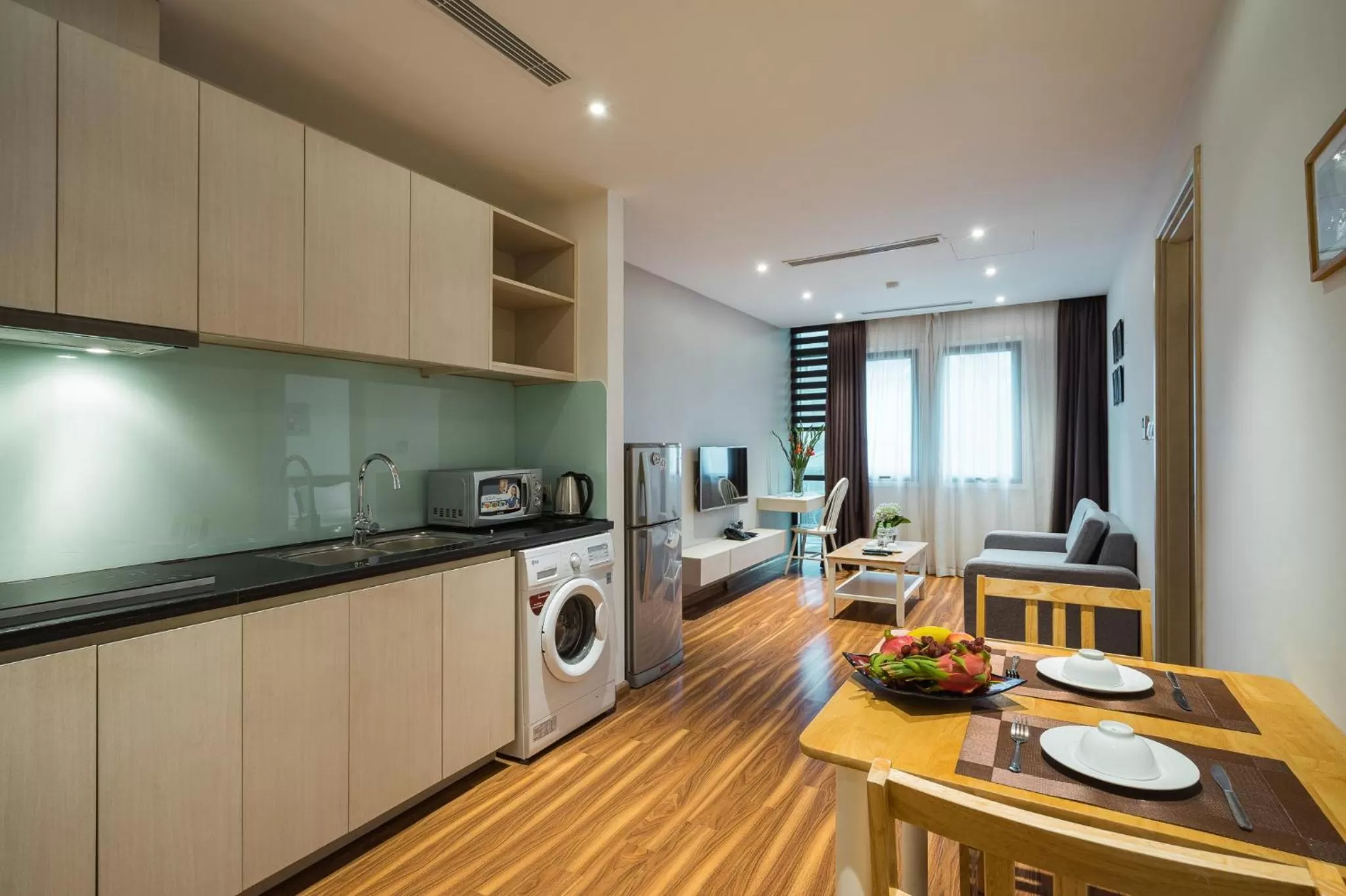 Kitchen or kitchenette in HNC Premier Hotel & Residences