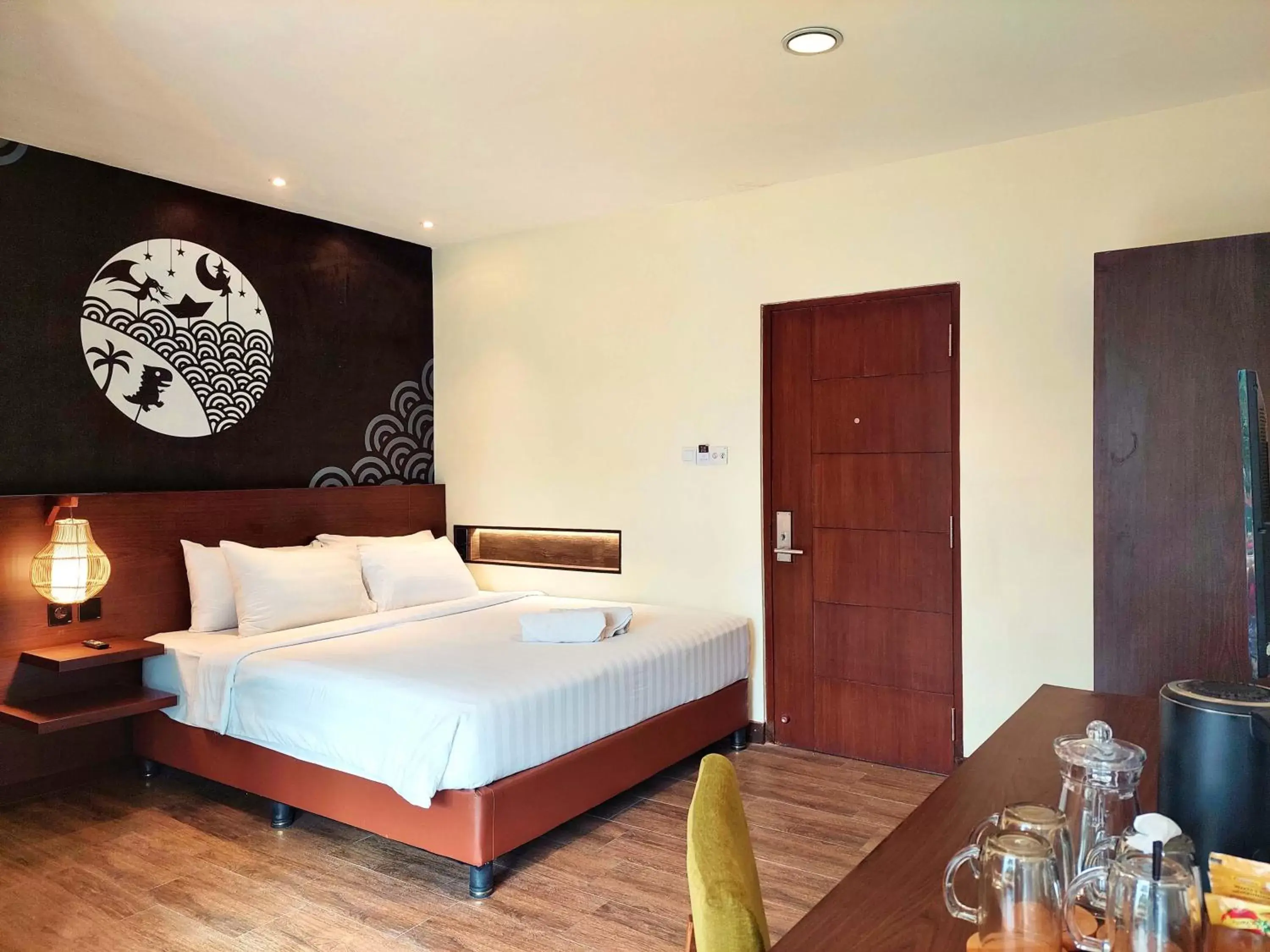 Bed in The Batu Hotel & Villas