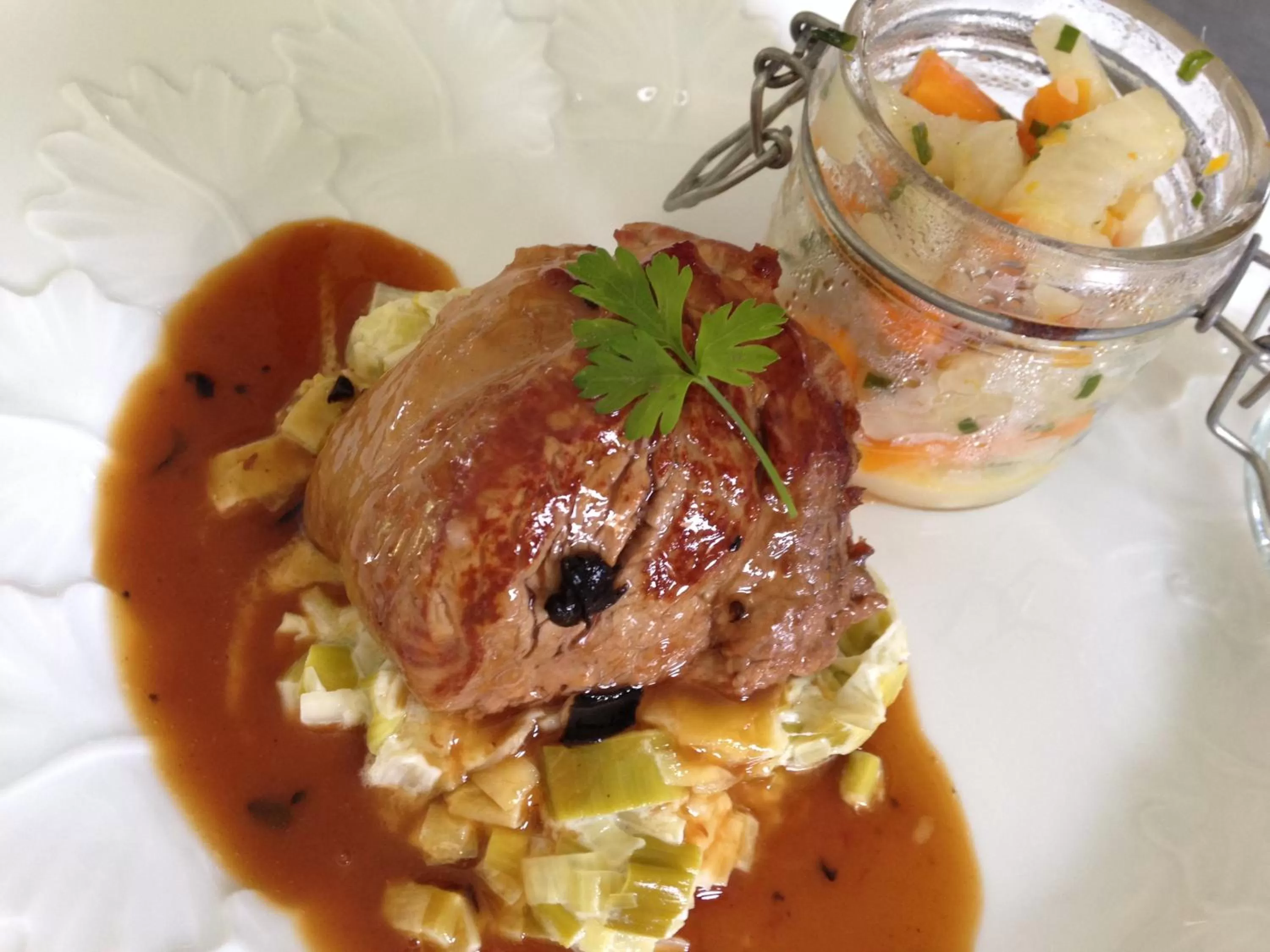 Food close-up in Les Chambres Lauryvan