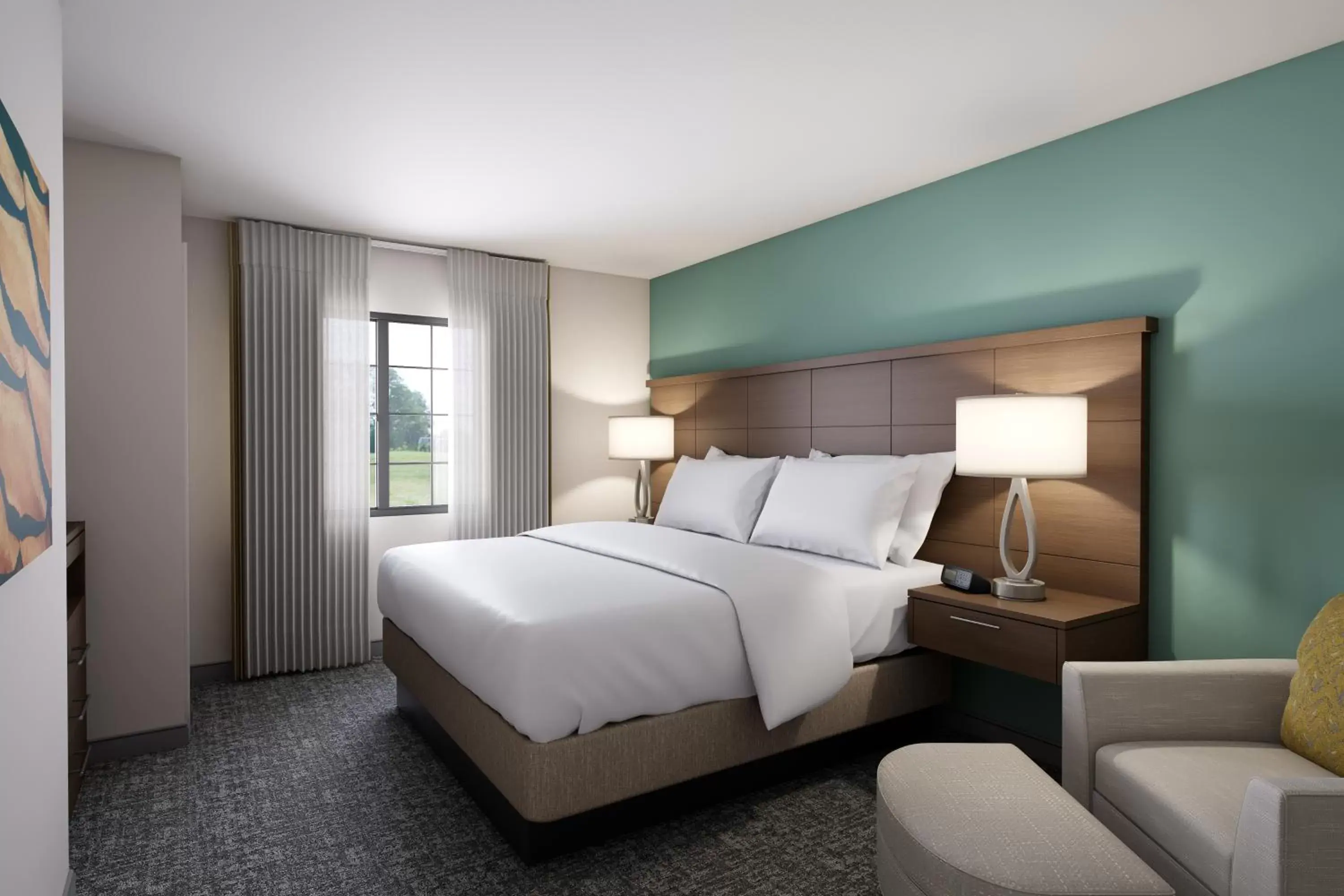 Bedroom, Bed in Staybridge Suites Irvine - John Wayne Airport, an IHG Hotel