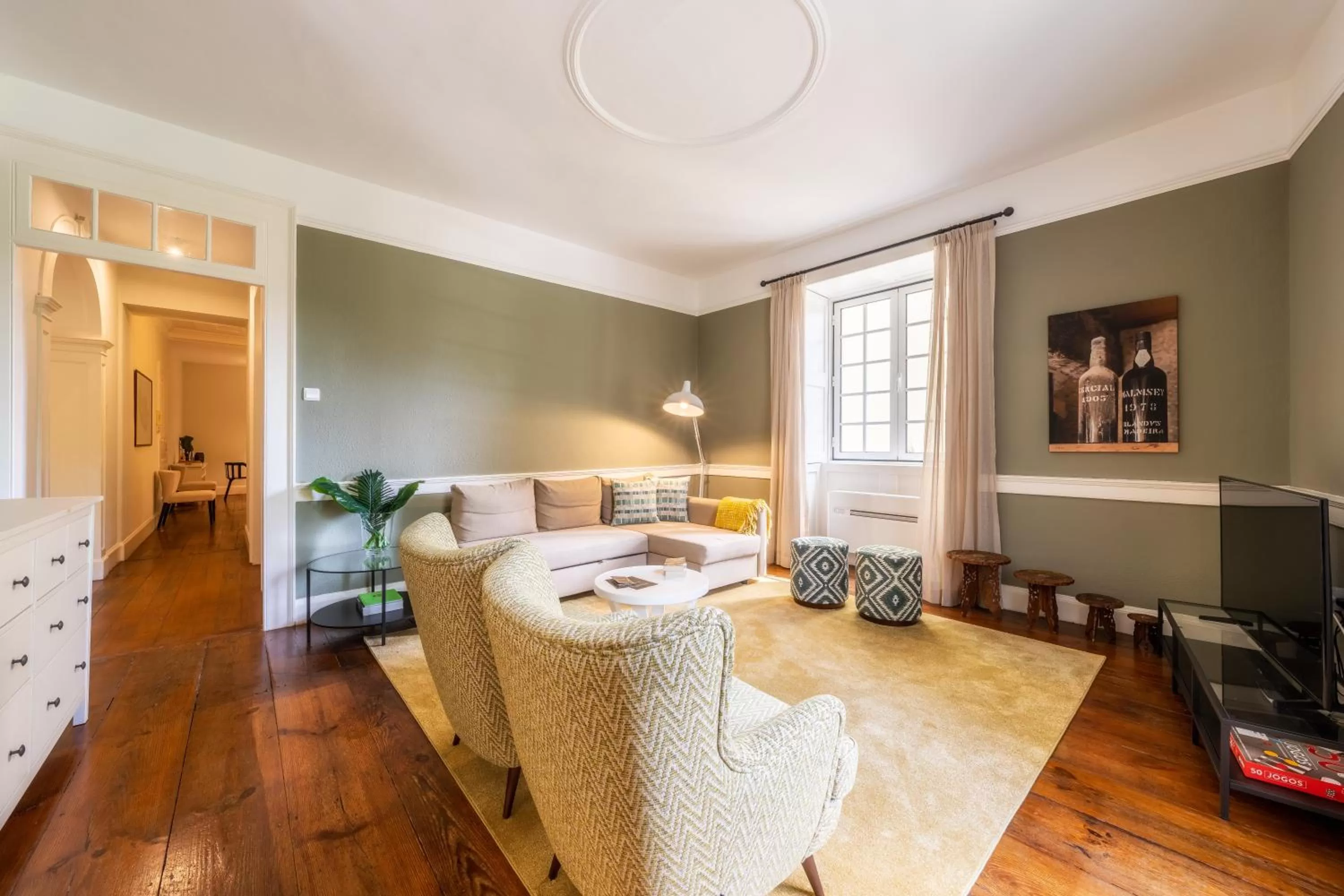 Bed in The Wine Lodges by An Island Apart