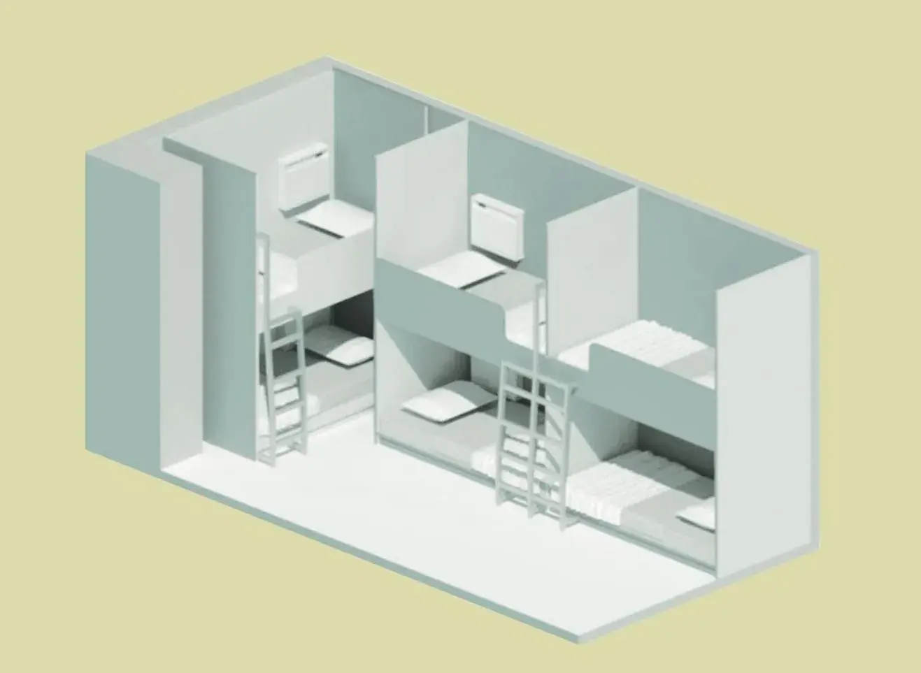 Floor Plan in IMANO OSAKA SHINSAIBASHI HOSTEL